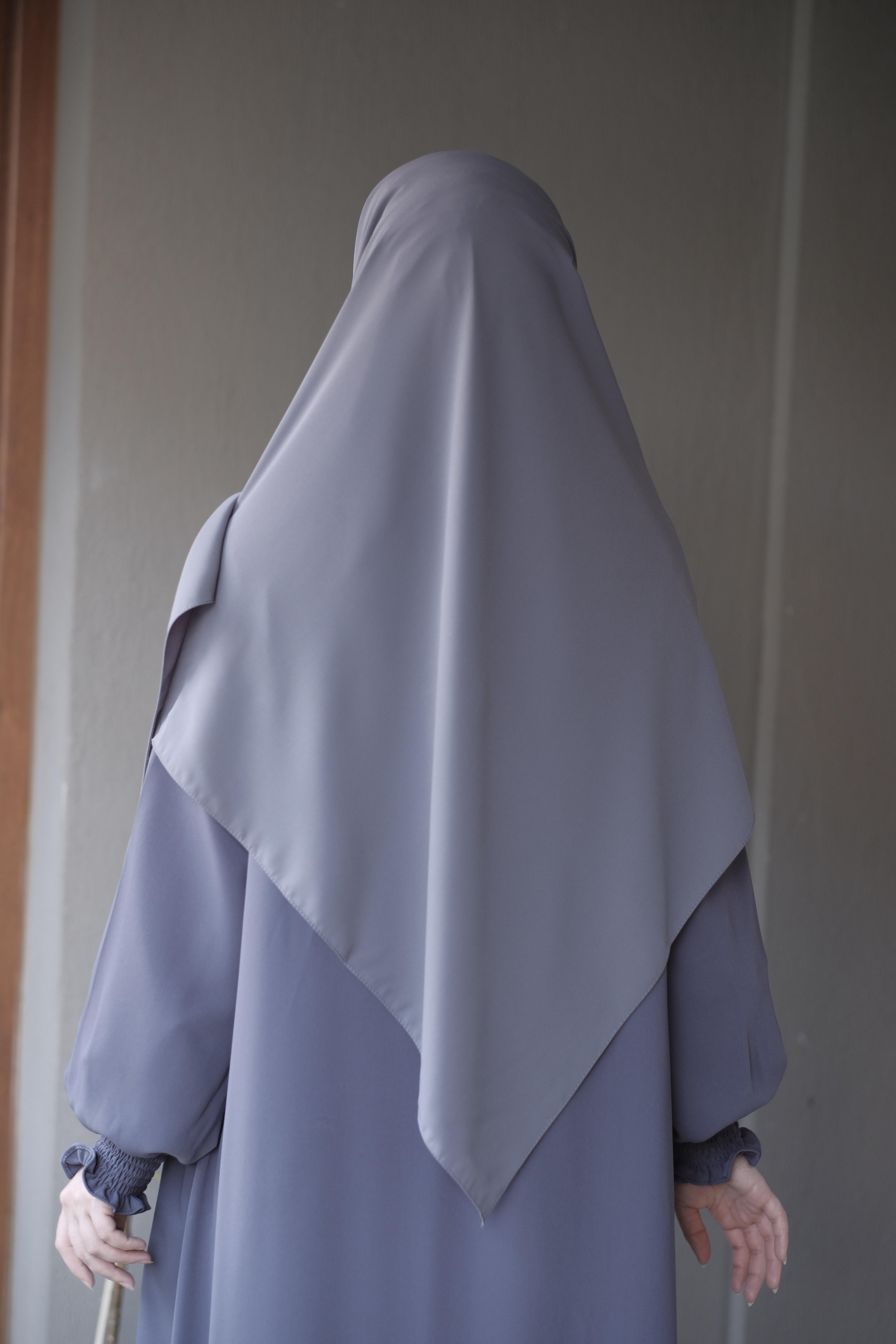 Medine İpeği Eşarp Gri