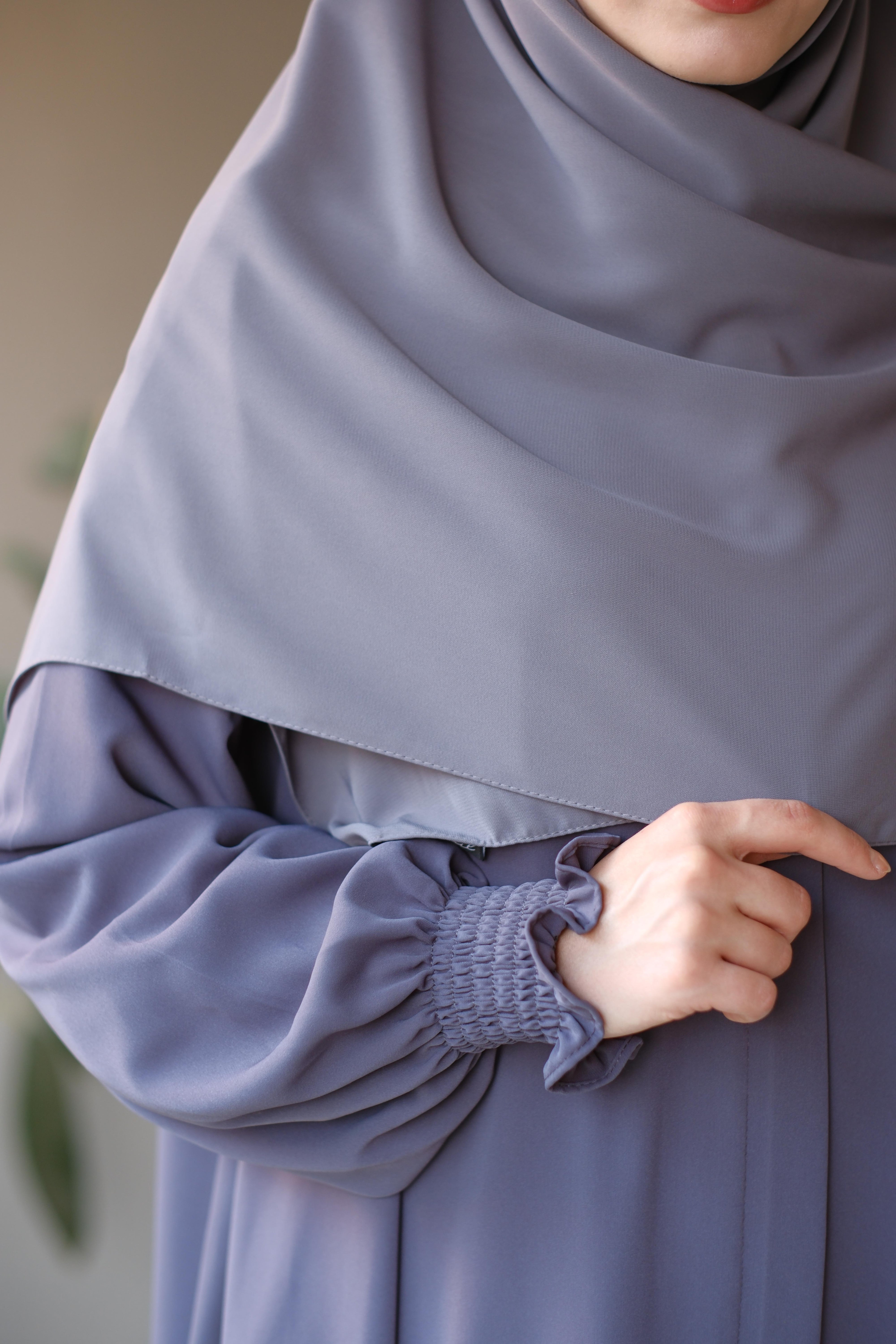 Medine İpeği Eşarp Gri