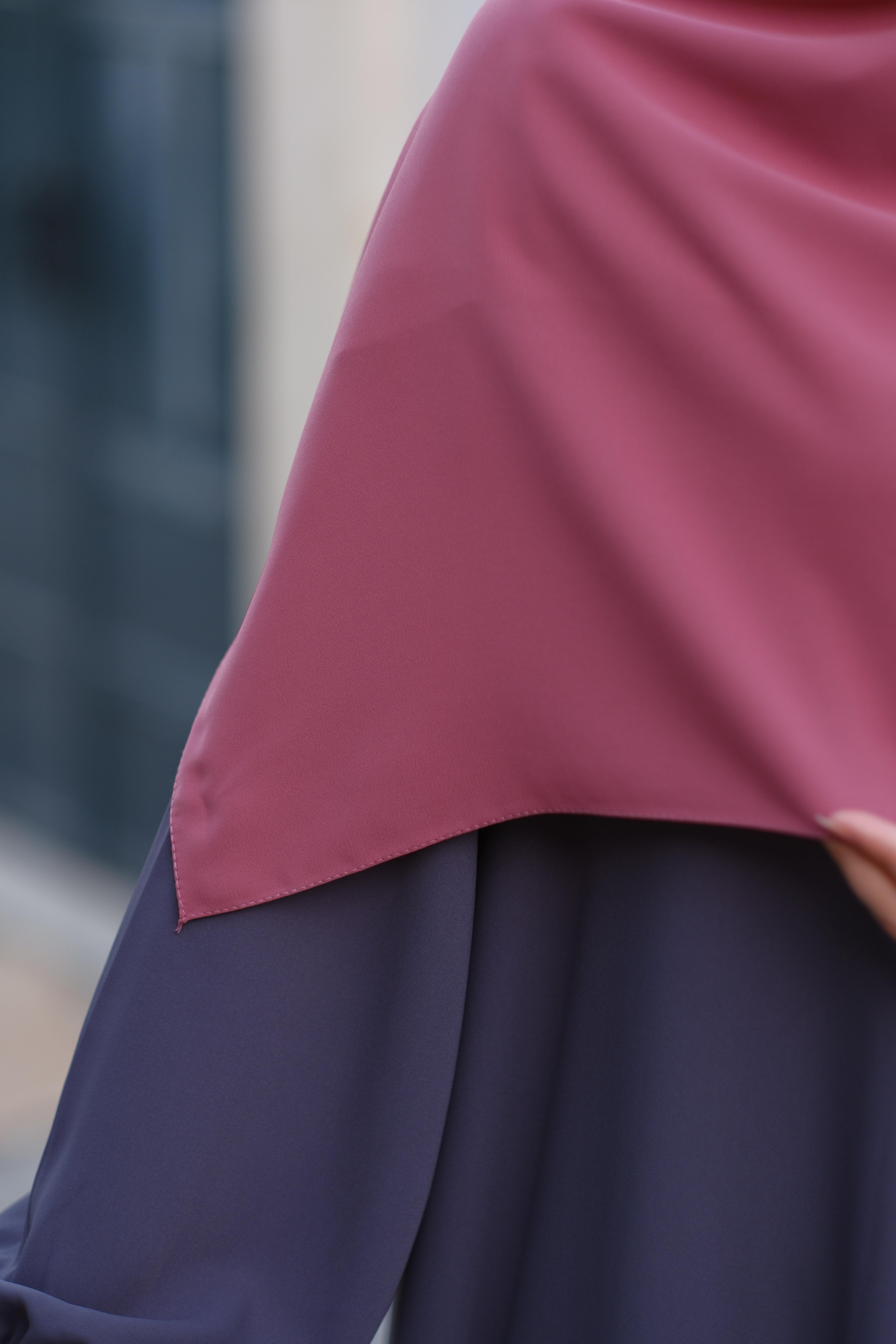 Medine İpeği Eşarp Gül Kurusu