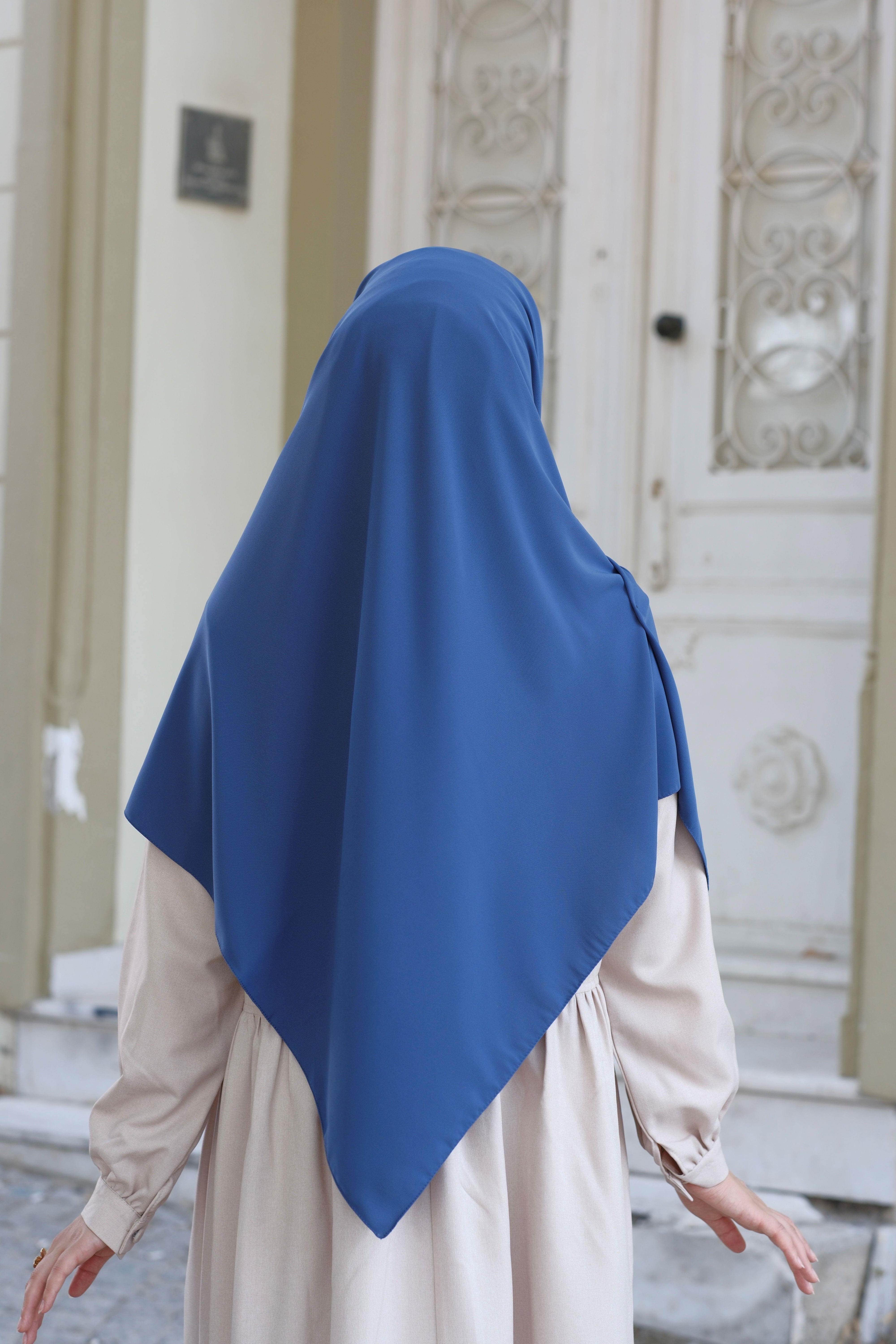 Medine İpeği Eşarp İndigo