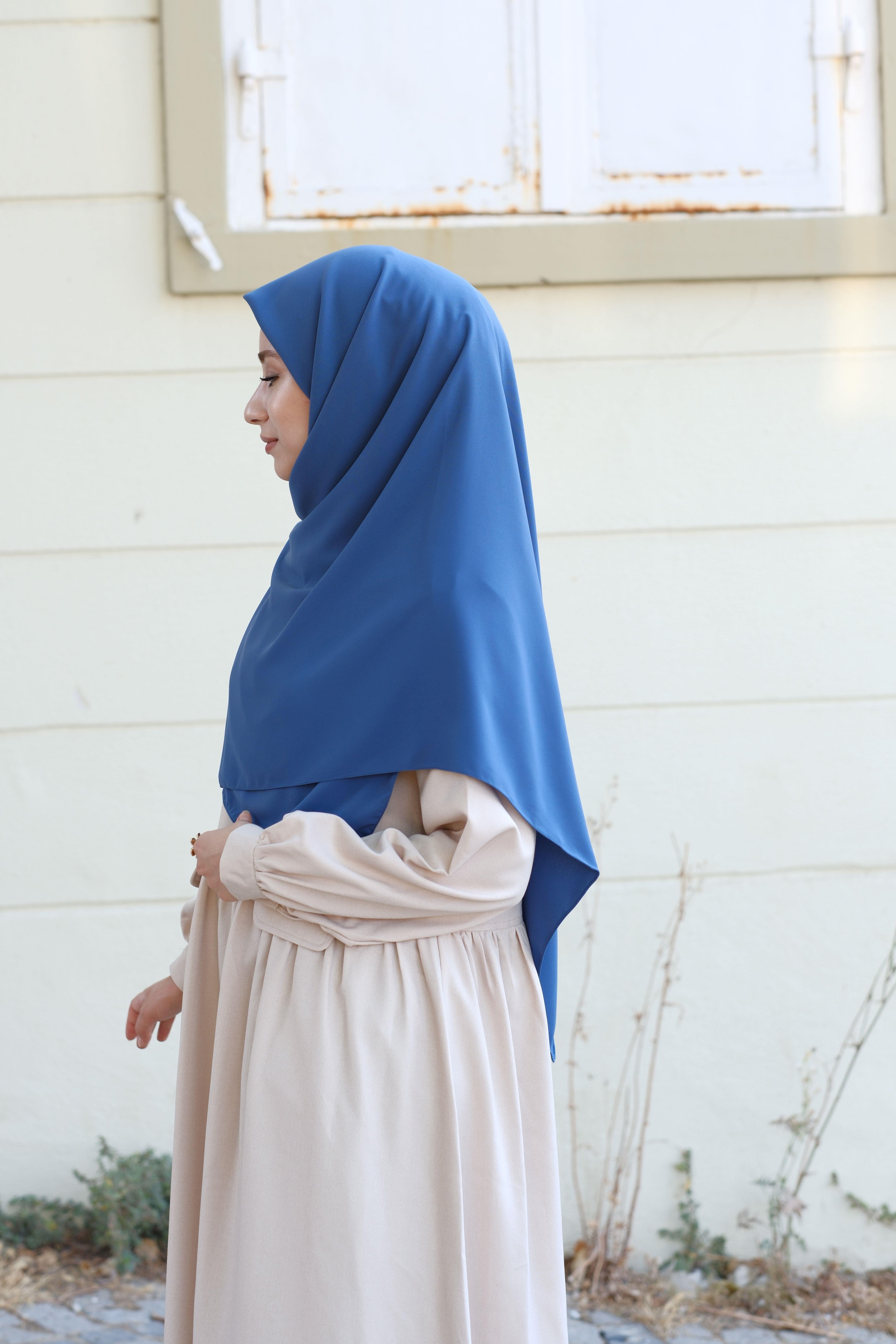 Medine İpeği Eşarp İndigo