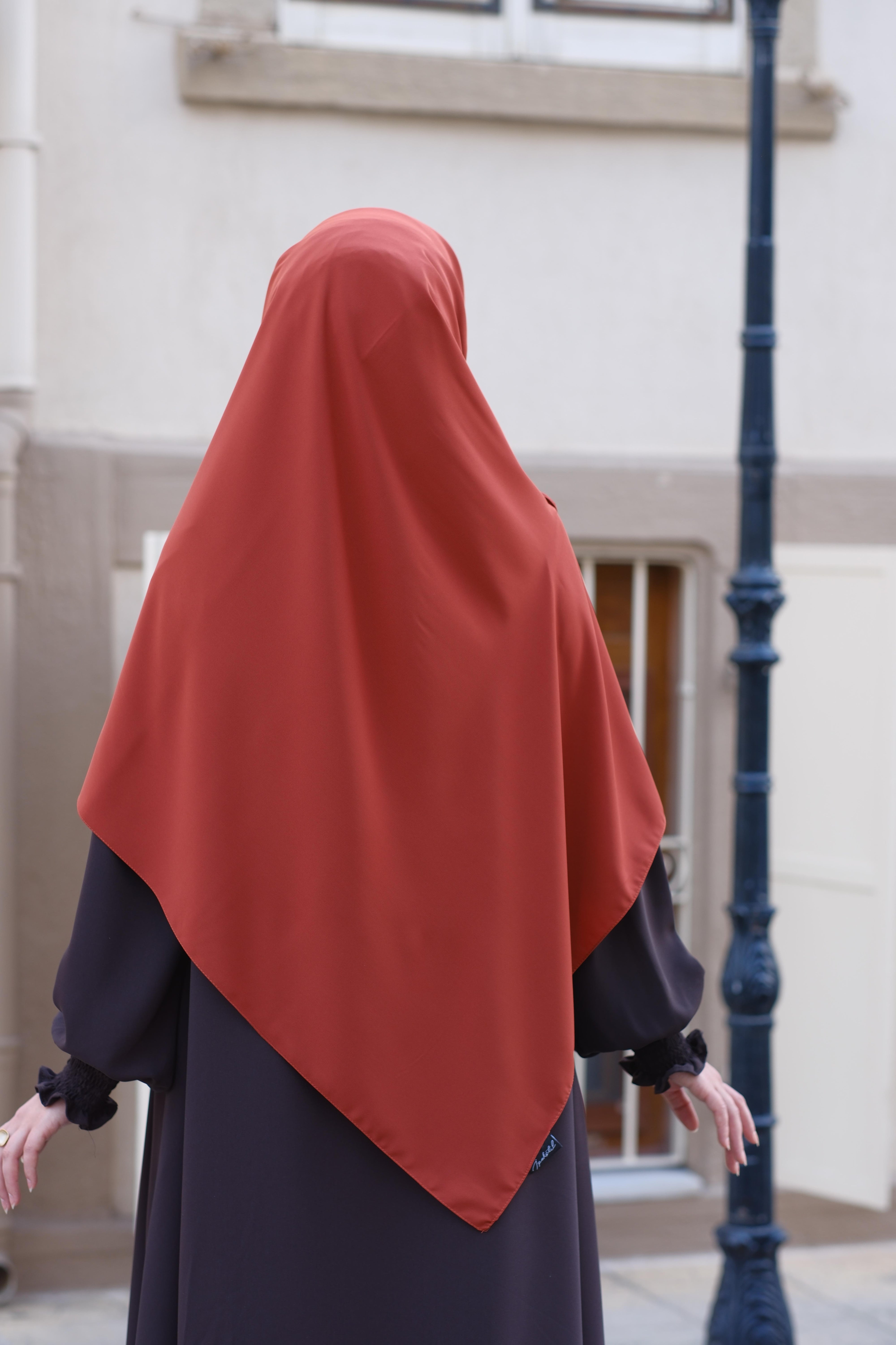 Medine İpeği Eşarp Kiremit