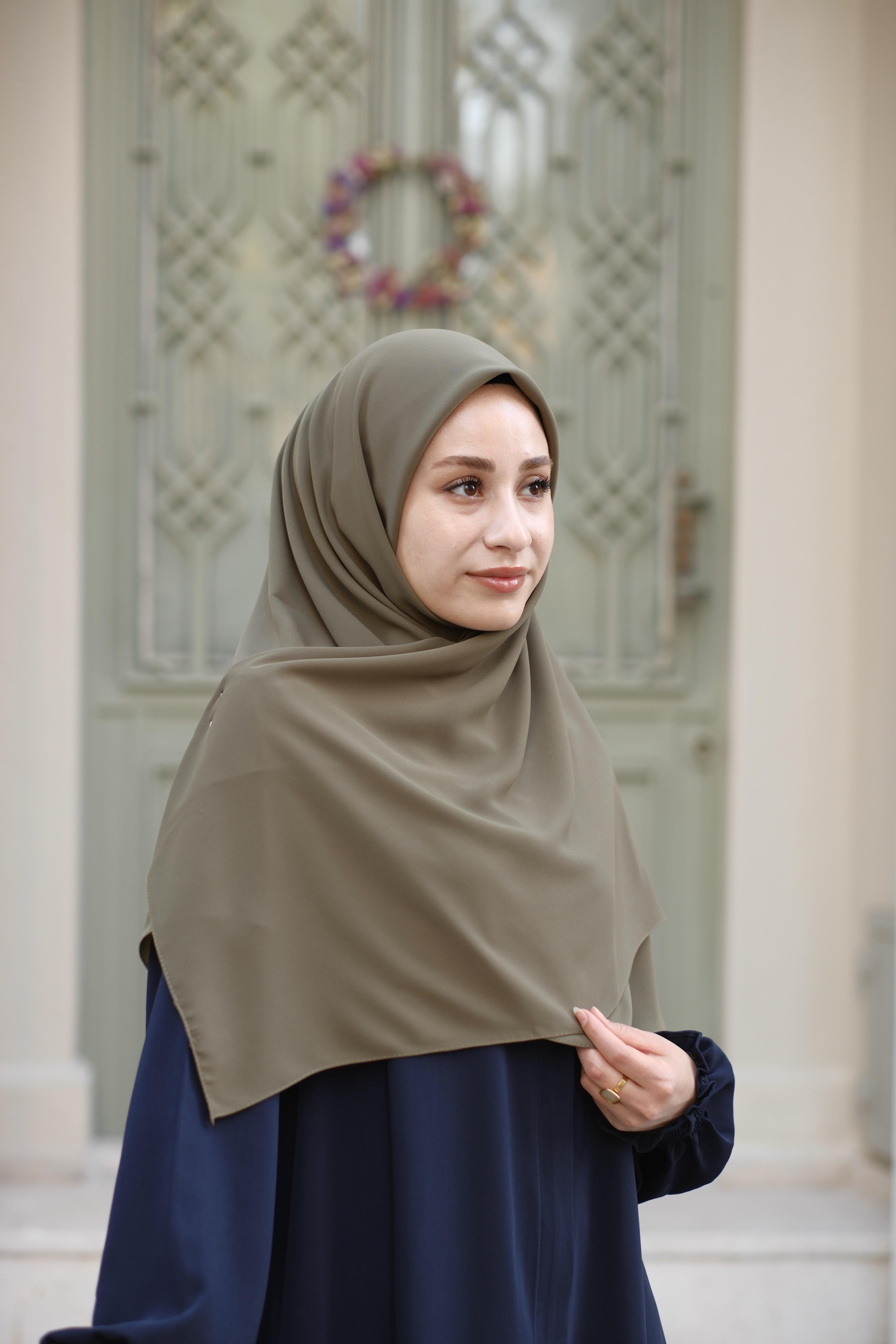 Medine İpeği Eşarp Soft Yeşil