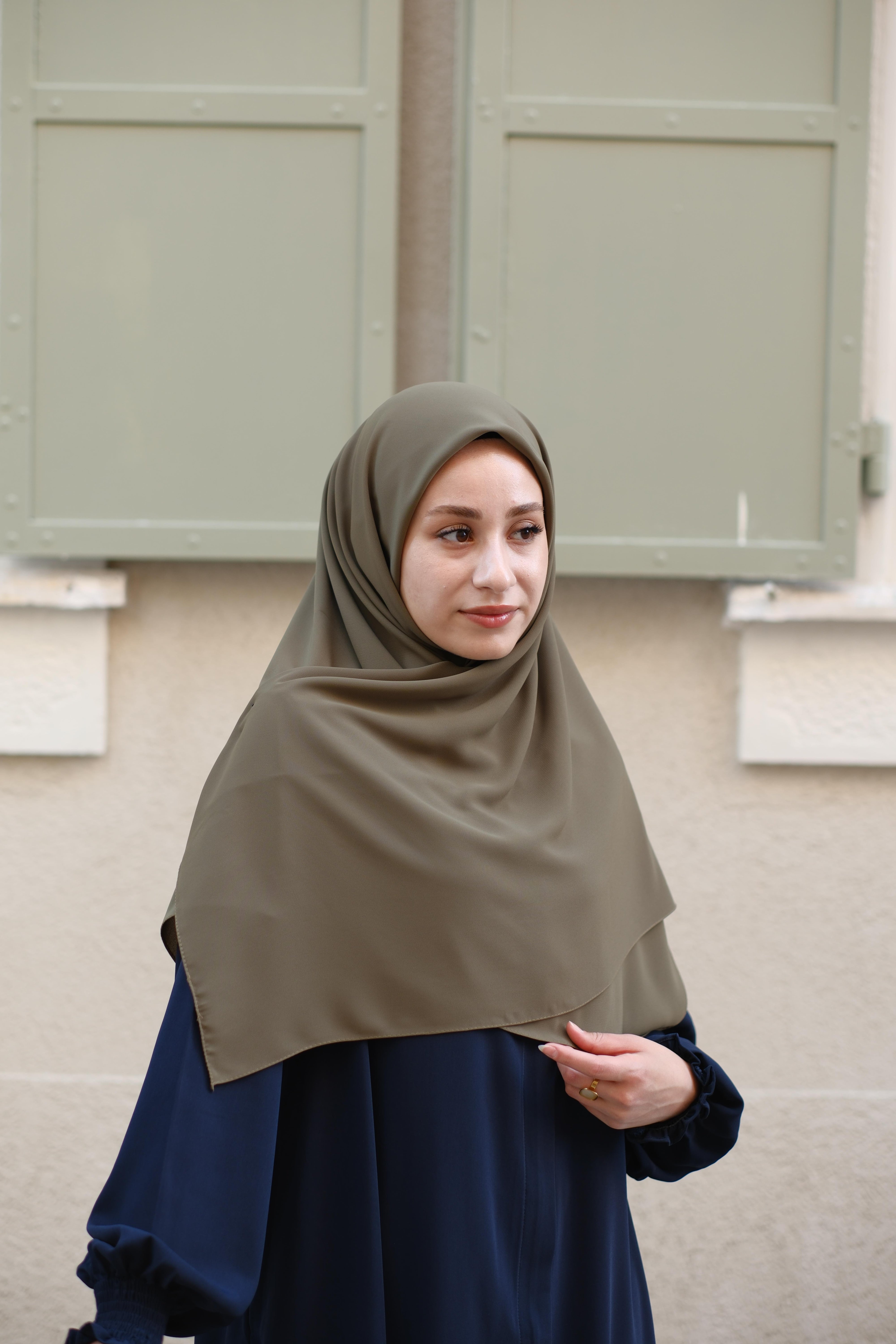 Medine İpeği Eşarp Soft Yeşil