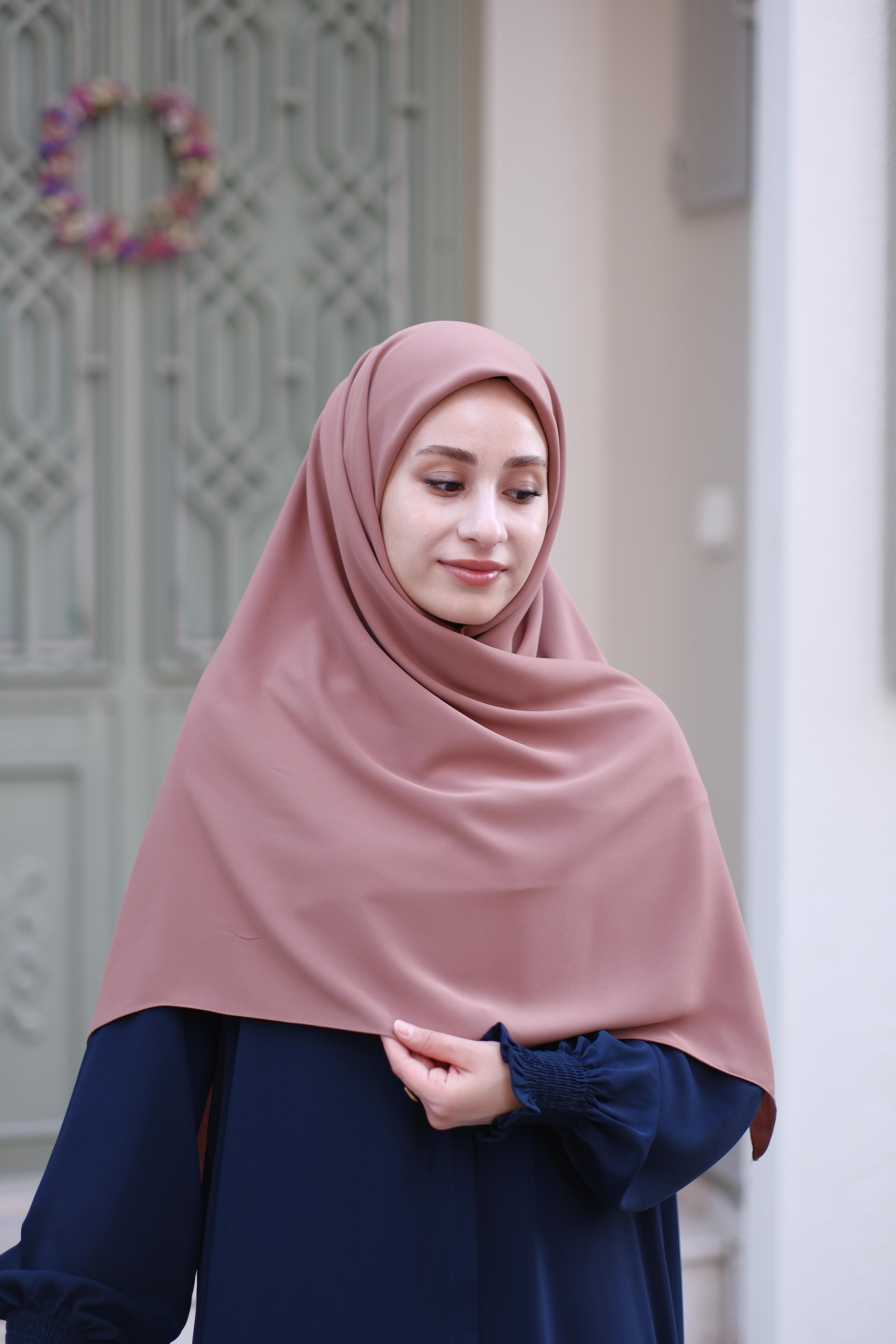 Medine İpeği Eşarp Sütlü Kahve