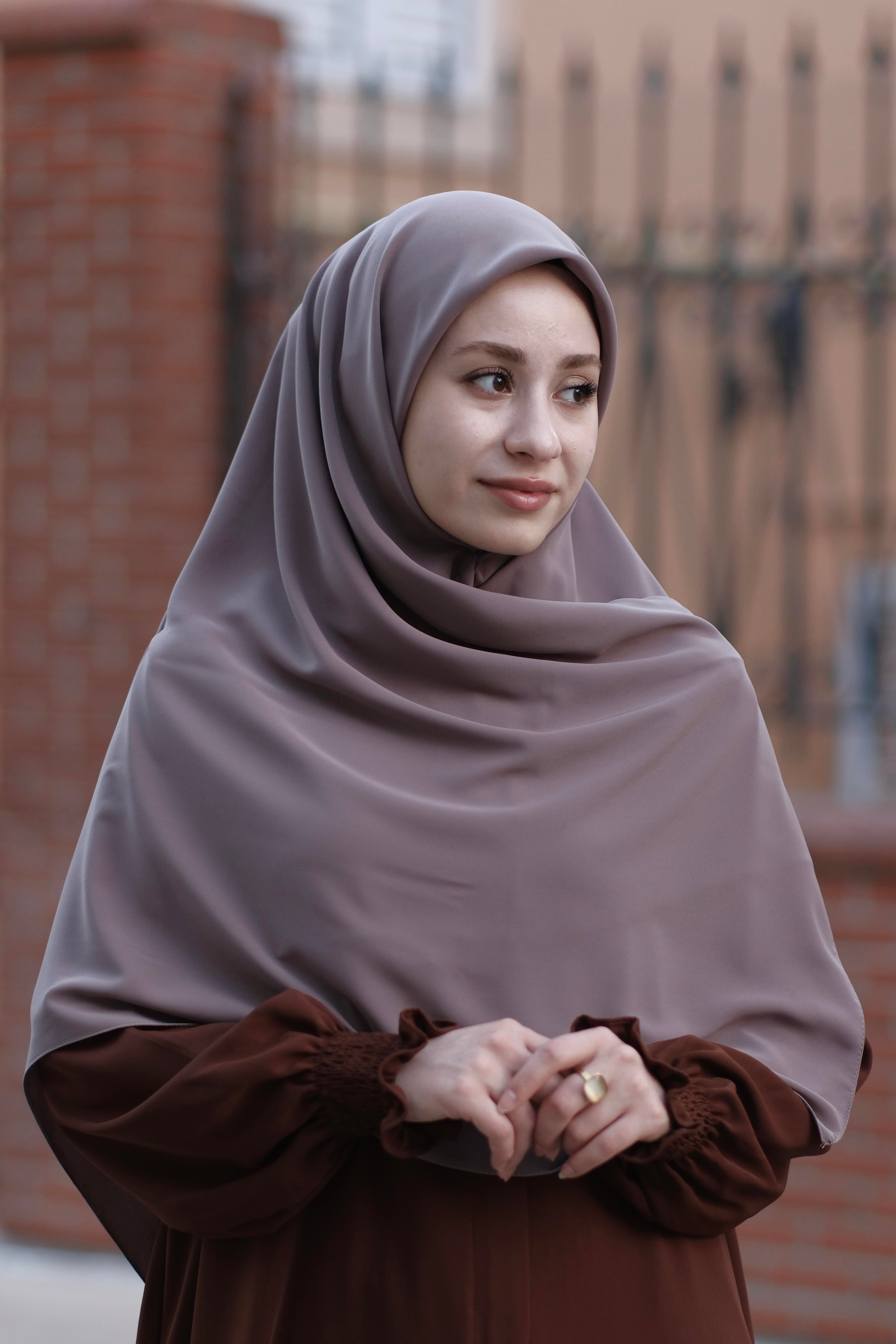 Medine İpeği Eşarp Vizon