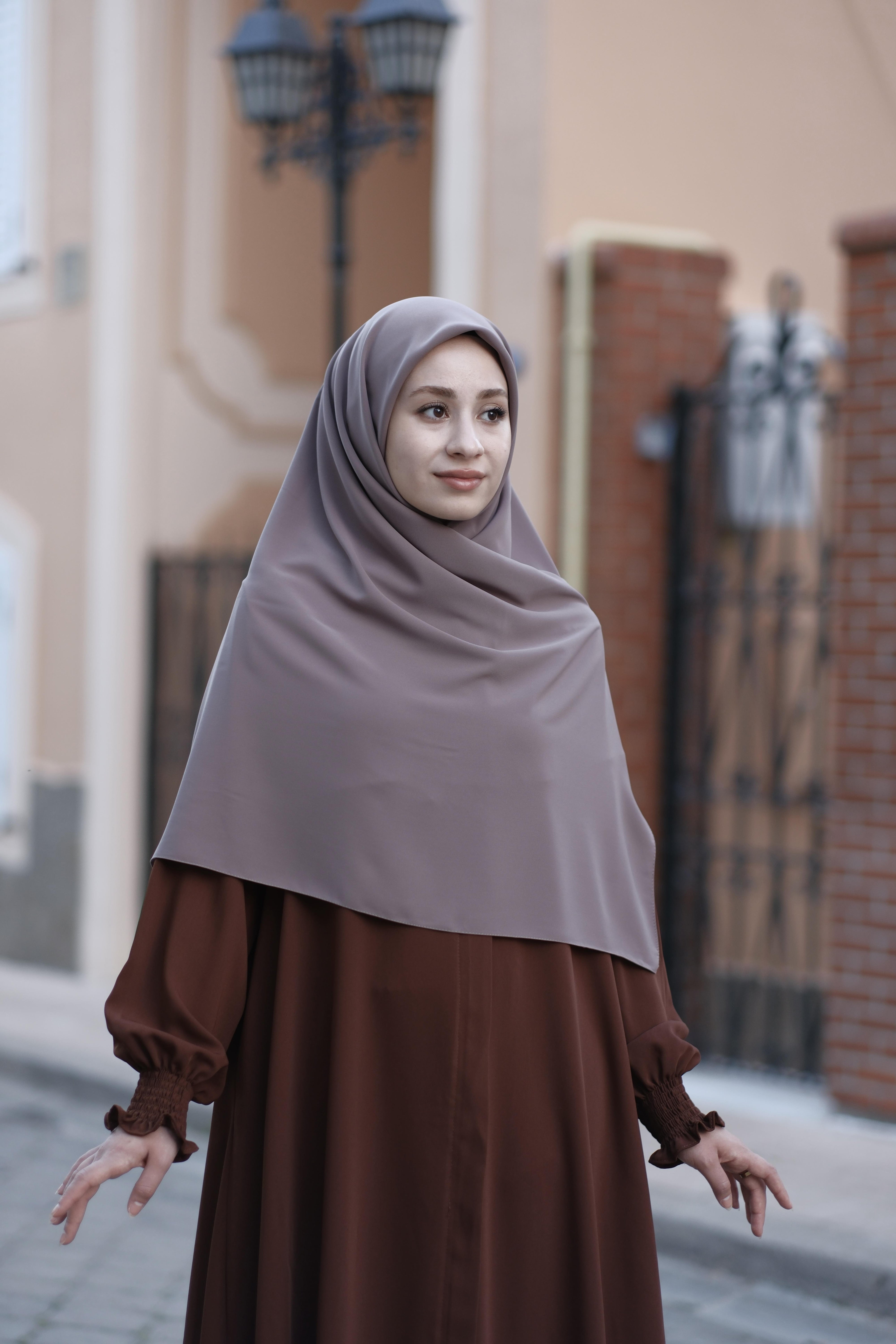 Medine İpeği Eşarp Vizon