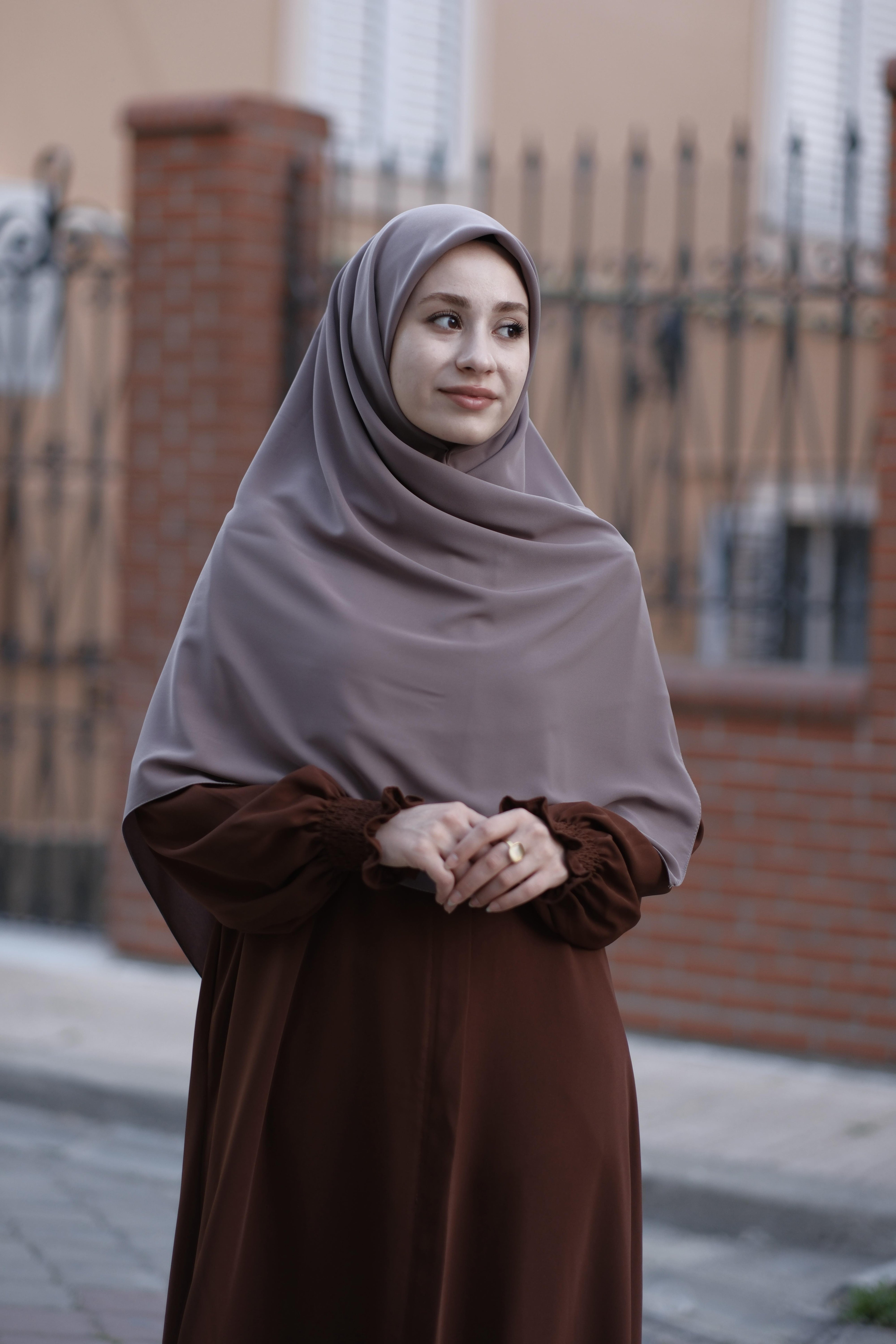 Medine İpeği Eşarp Vizon