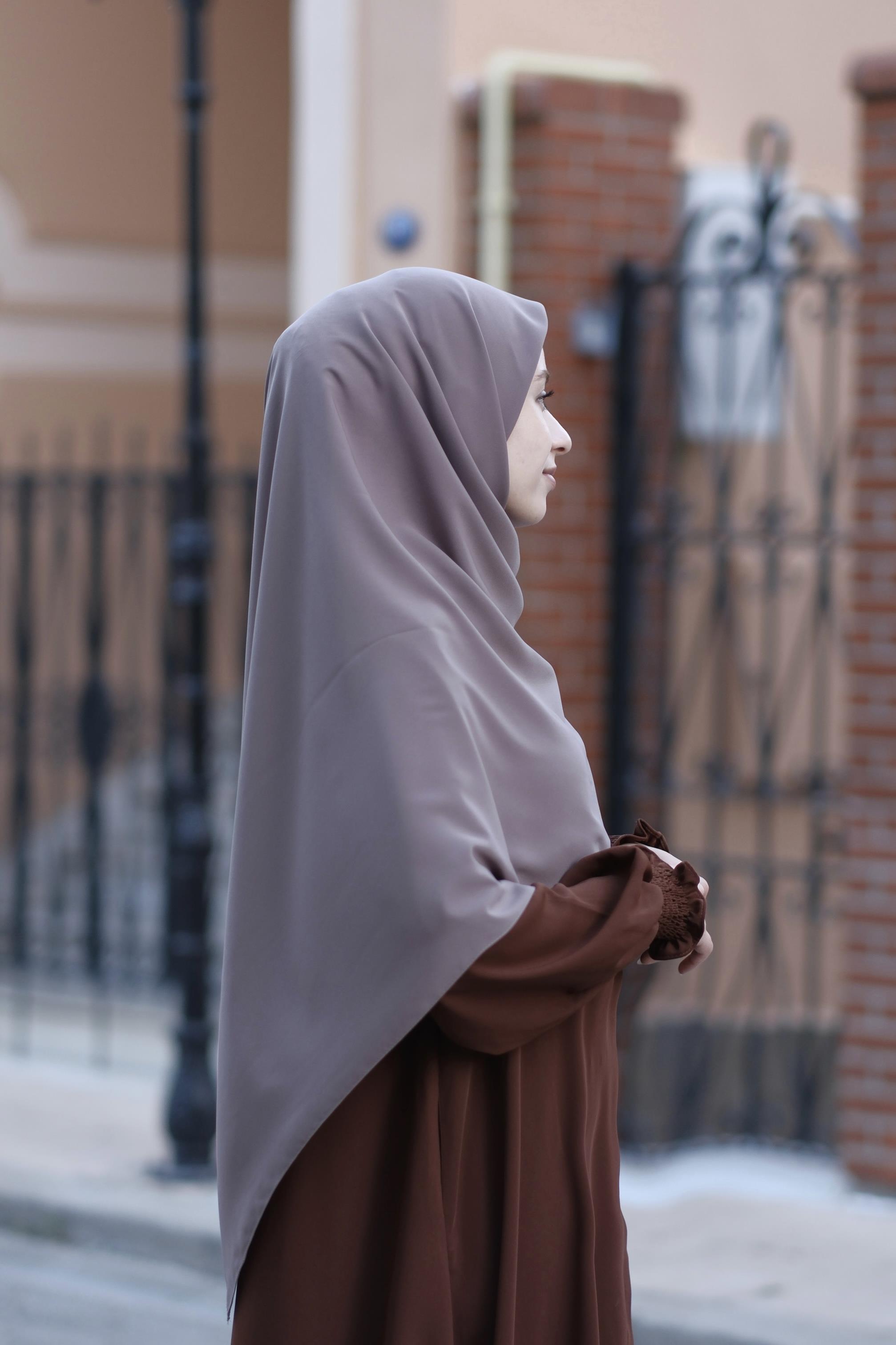 Medine İpeği Eşarp Vizon