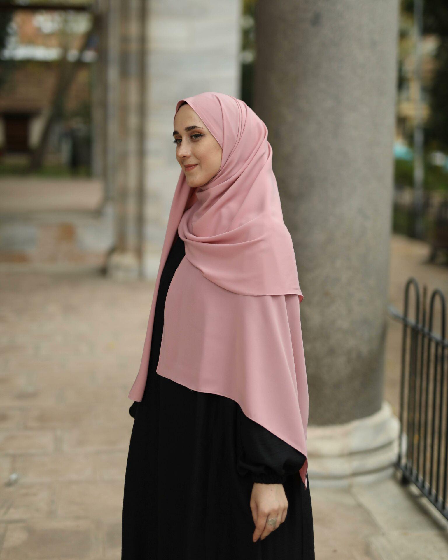 Medine İpeği Şal Pudra