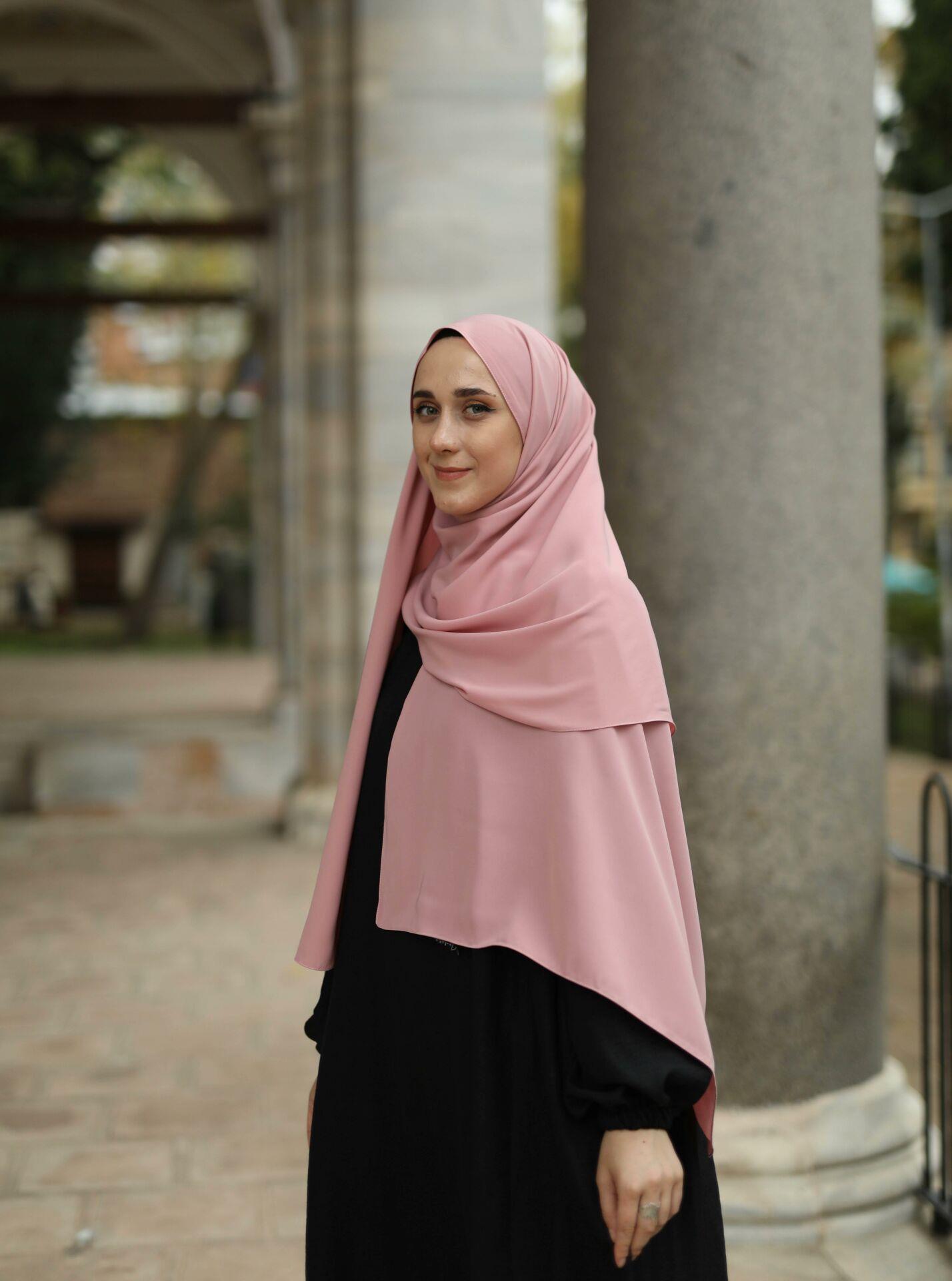 Medine İpeği Şal Pudra