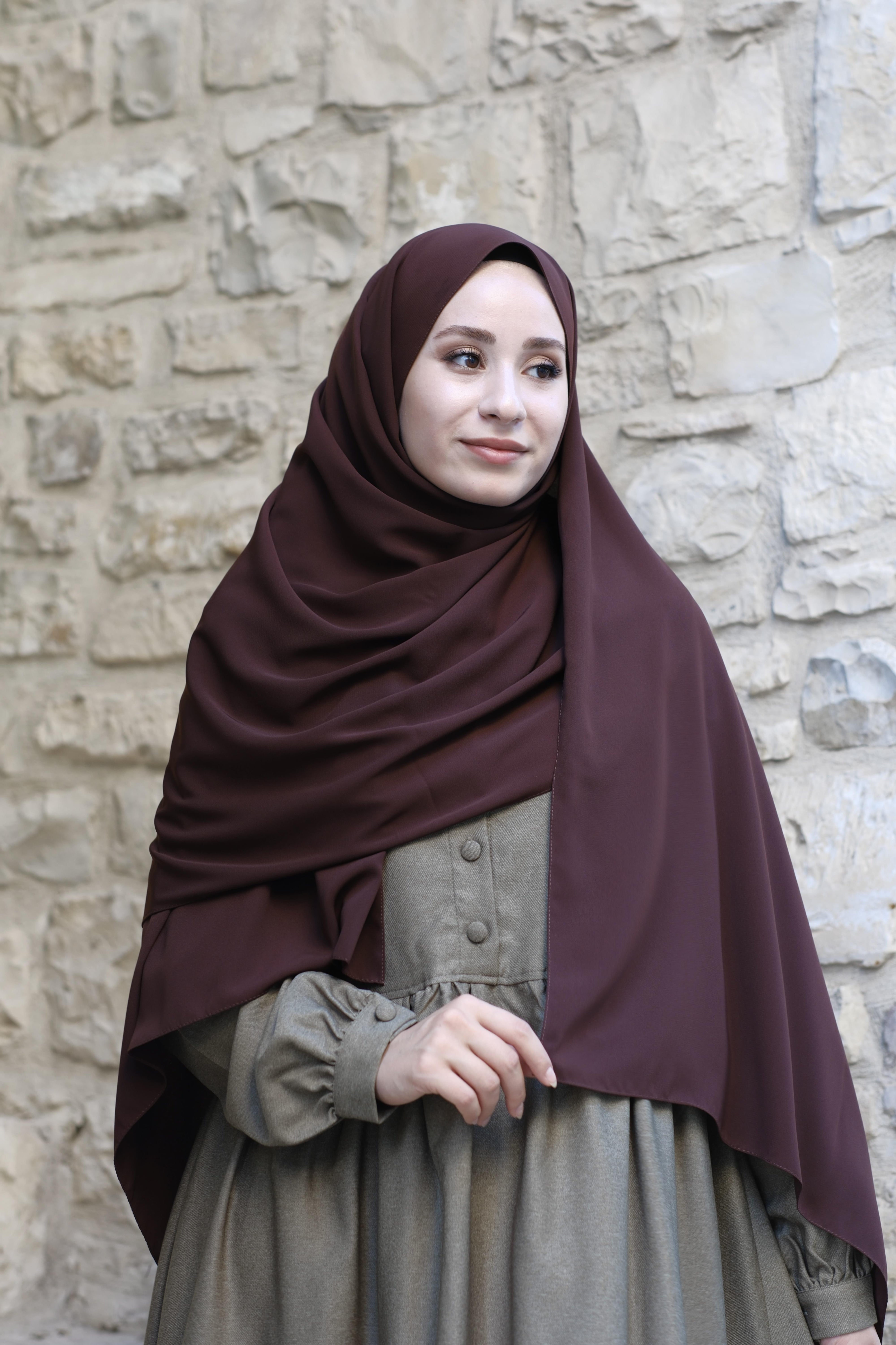 Medine İpeği Şal Acı Kahve