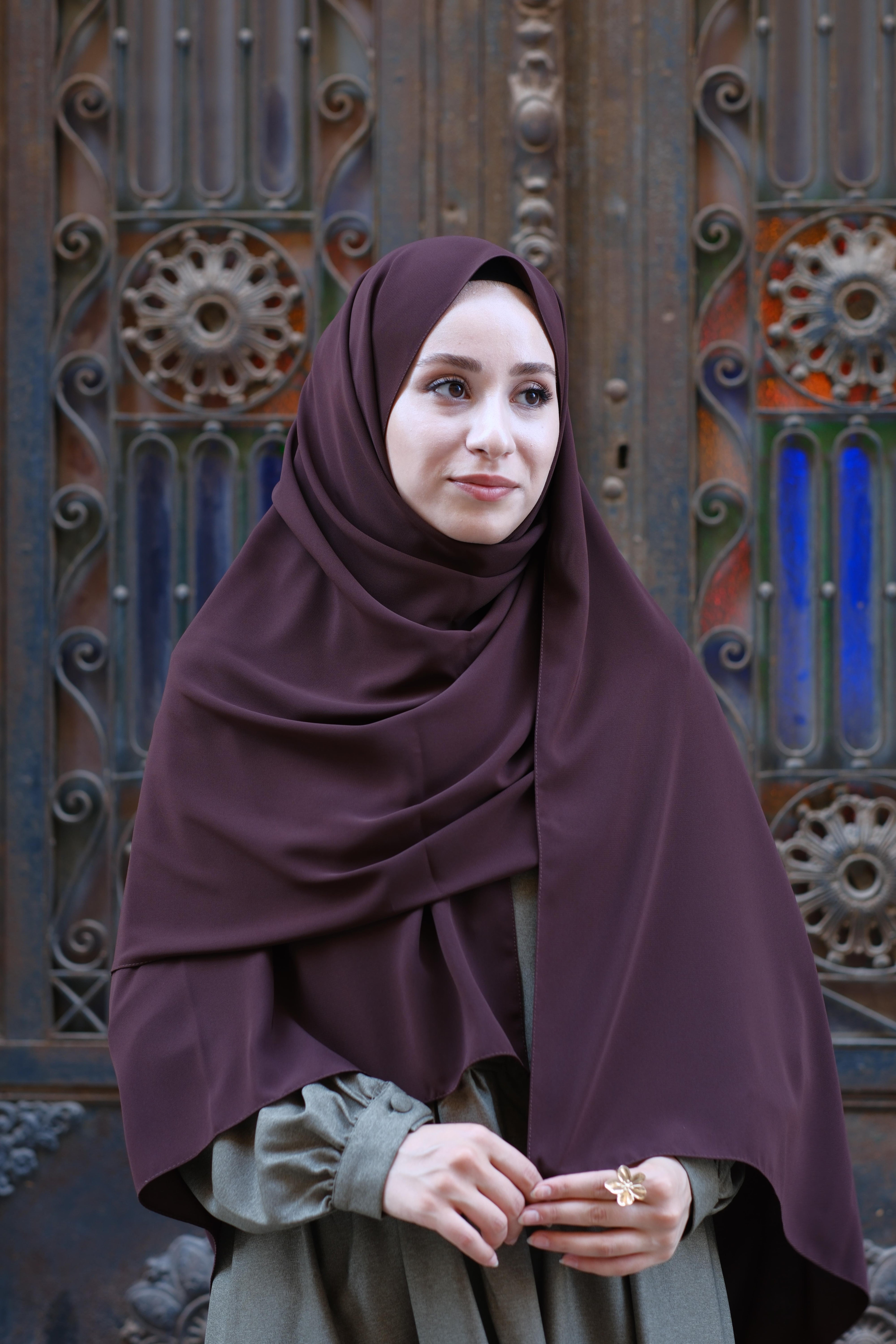 Medine İpeği Şal Acı Kahve