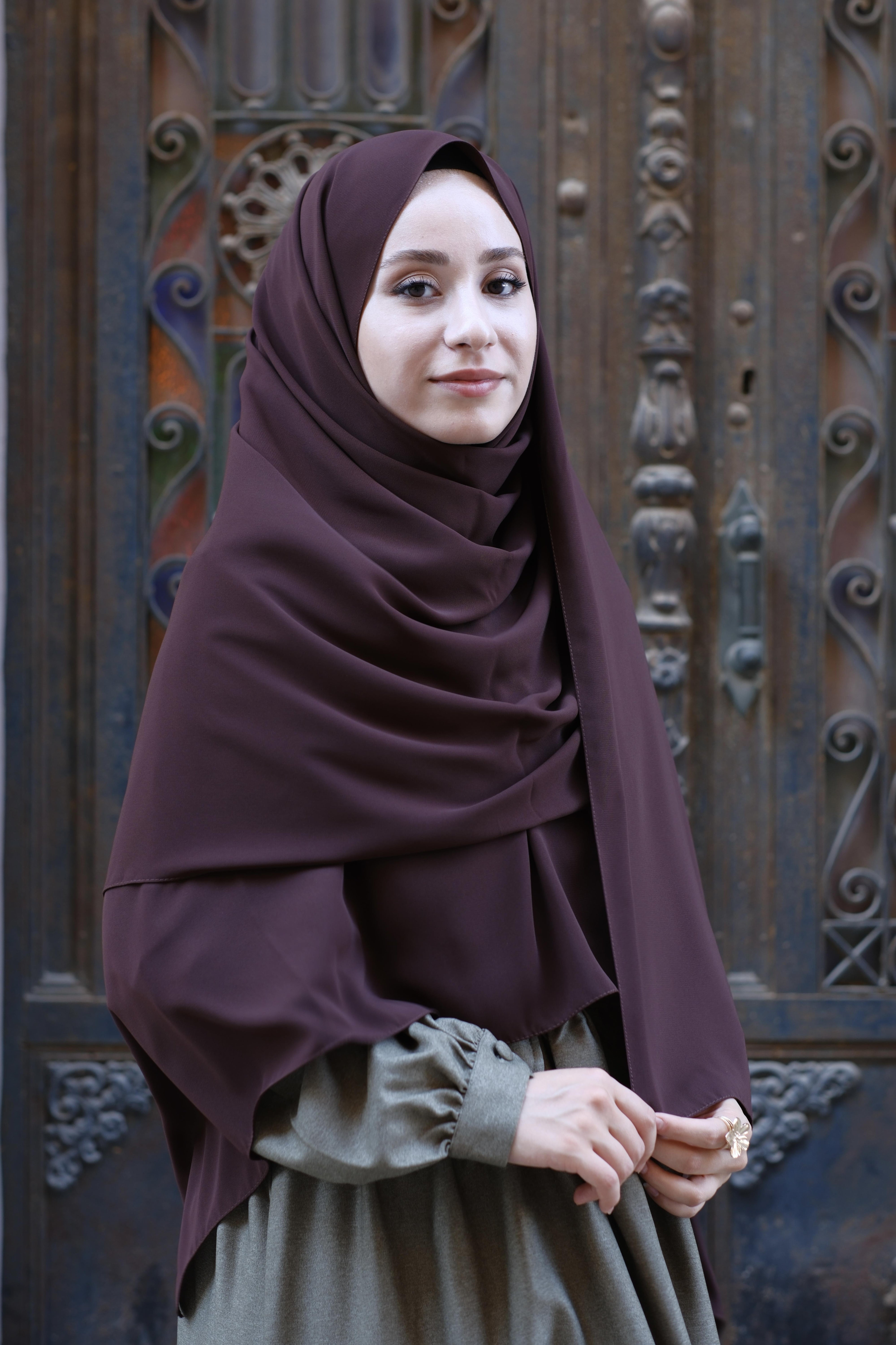 Medine İpeği Şal Acı Kahve