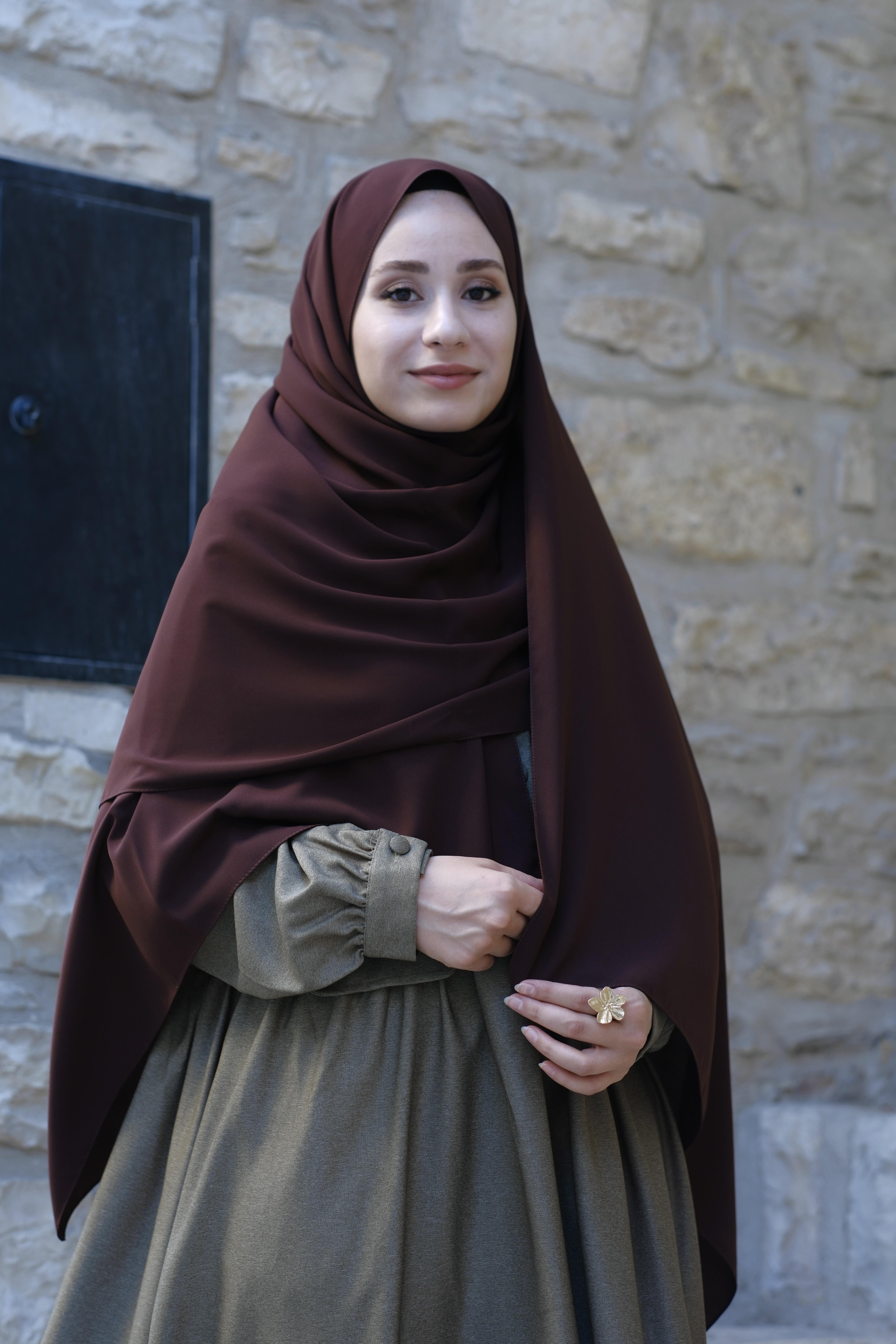 Medine İpeği Şal Acı Kahve