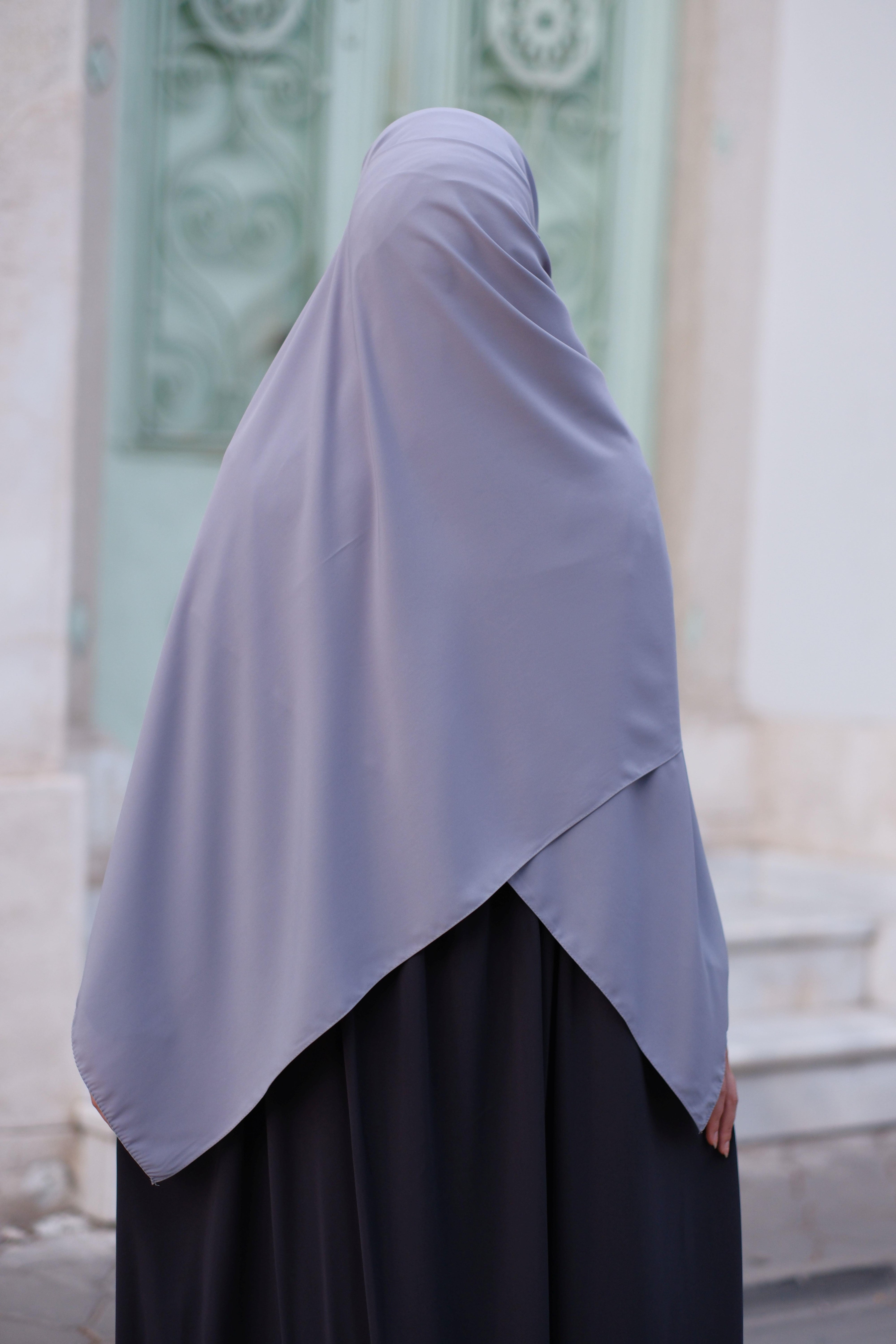 Medine İpeği Şal Açık Gri