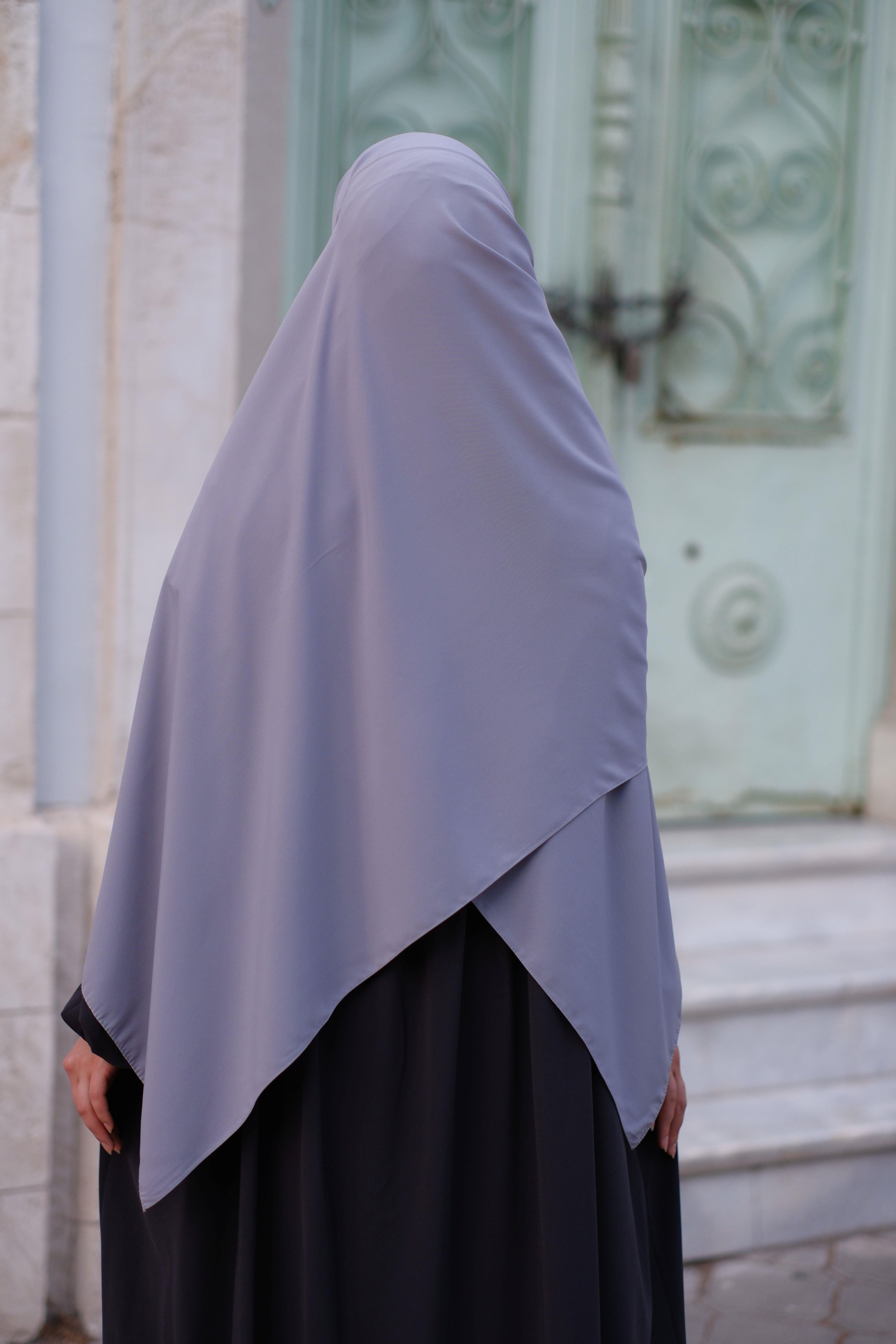 Medine İpeği Şal Açık Gri