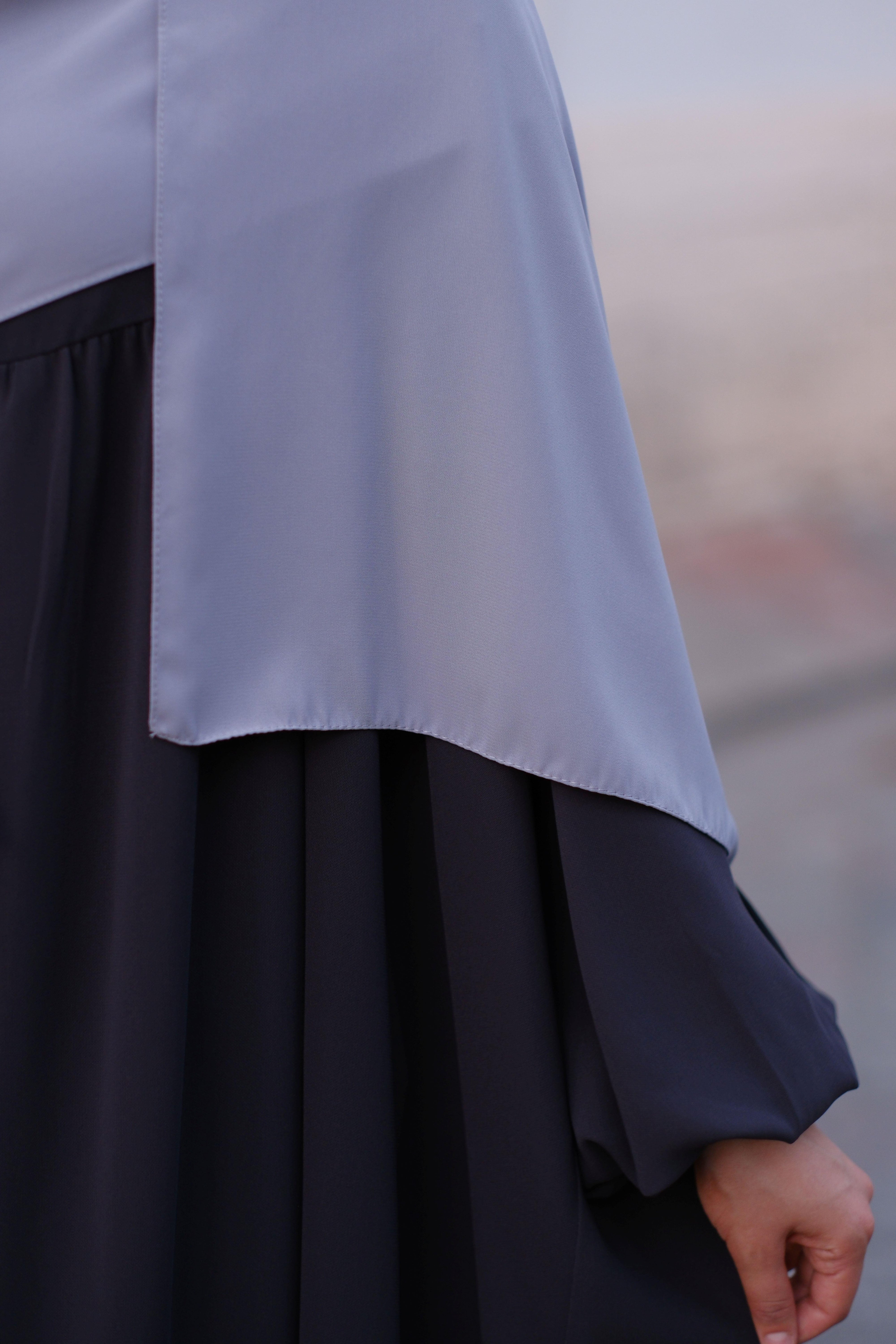 Medine İpeği Şal Açık Gri