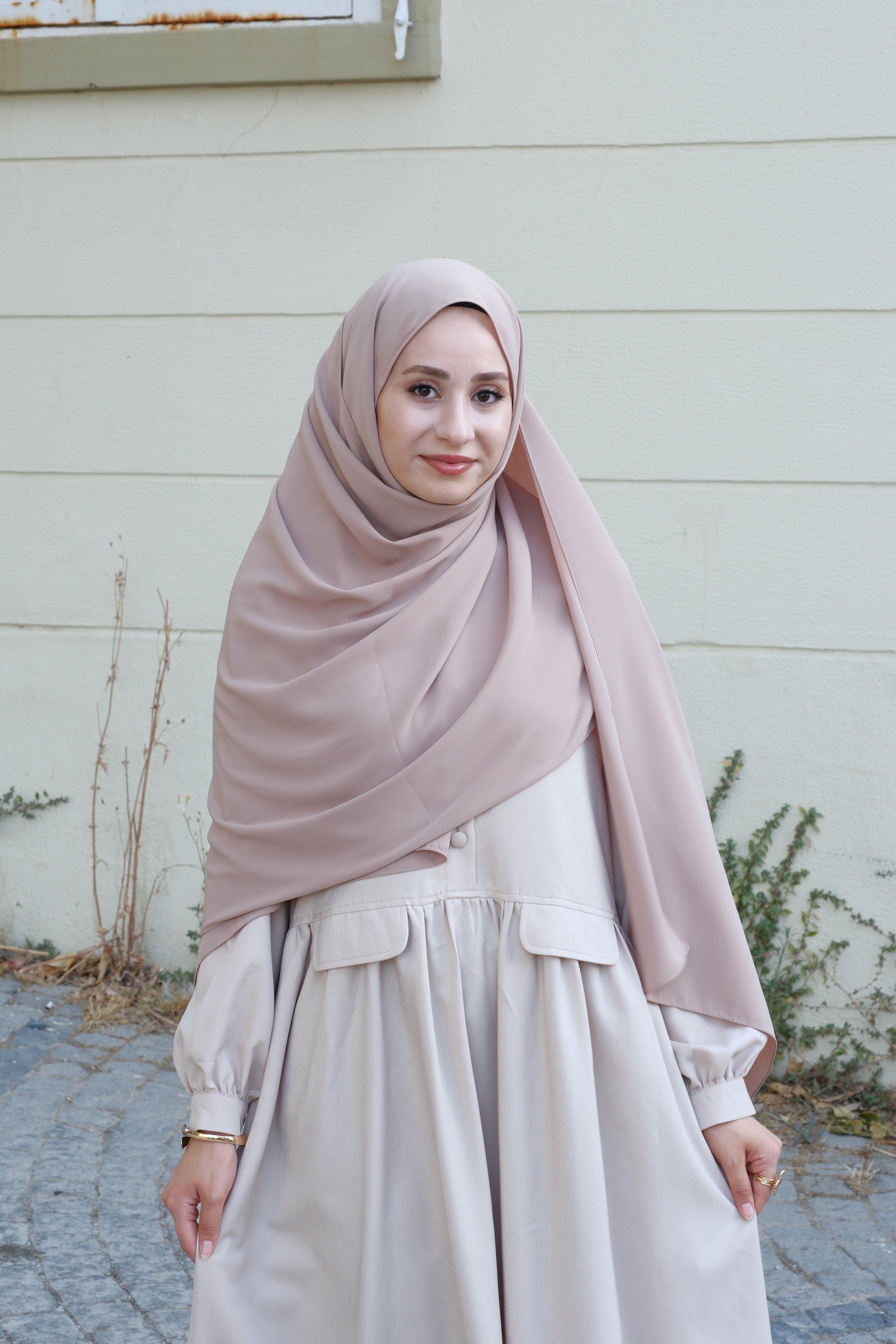 Medine İpeği Şal Bej