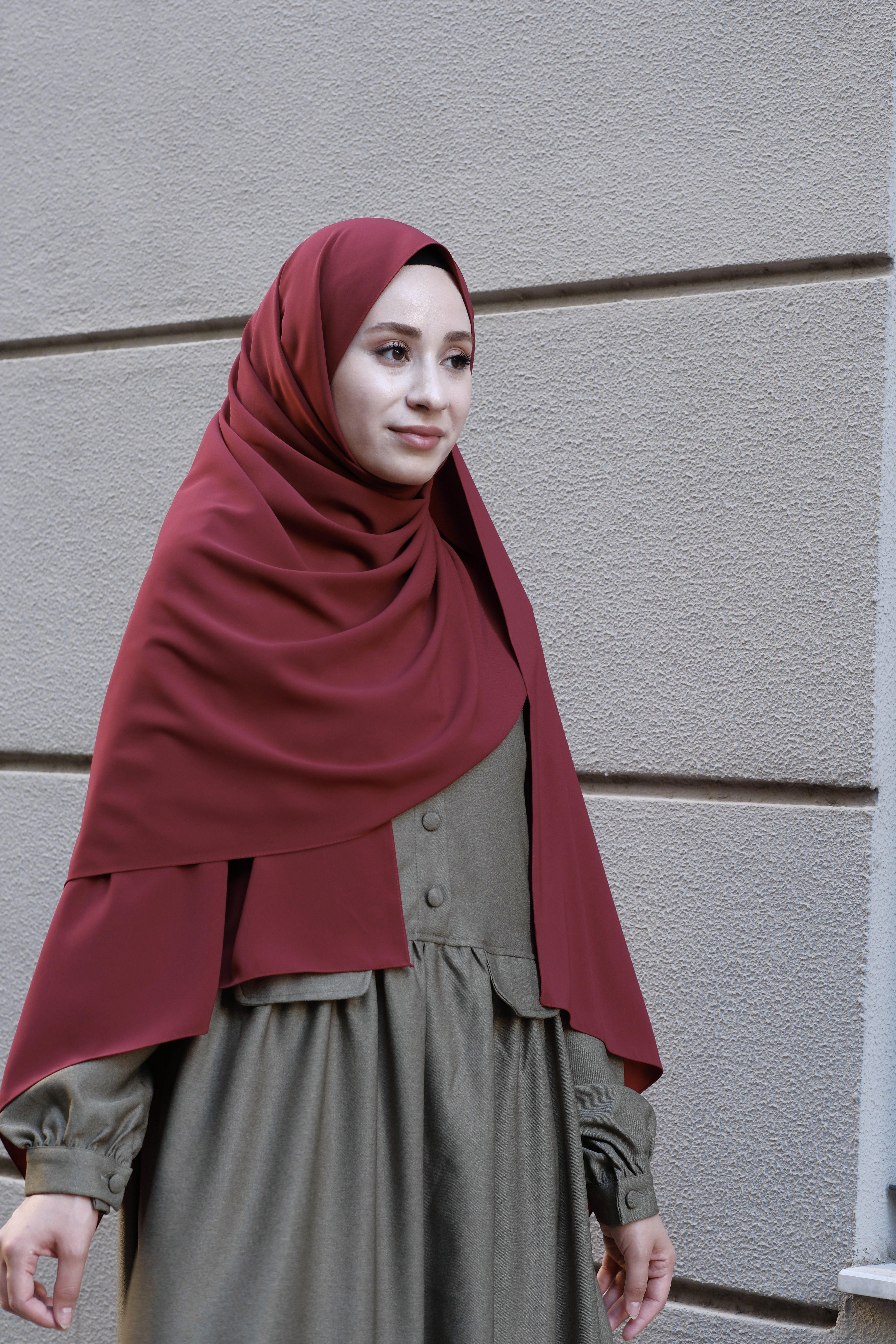 Medine İpeği Şal Bordo