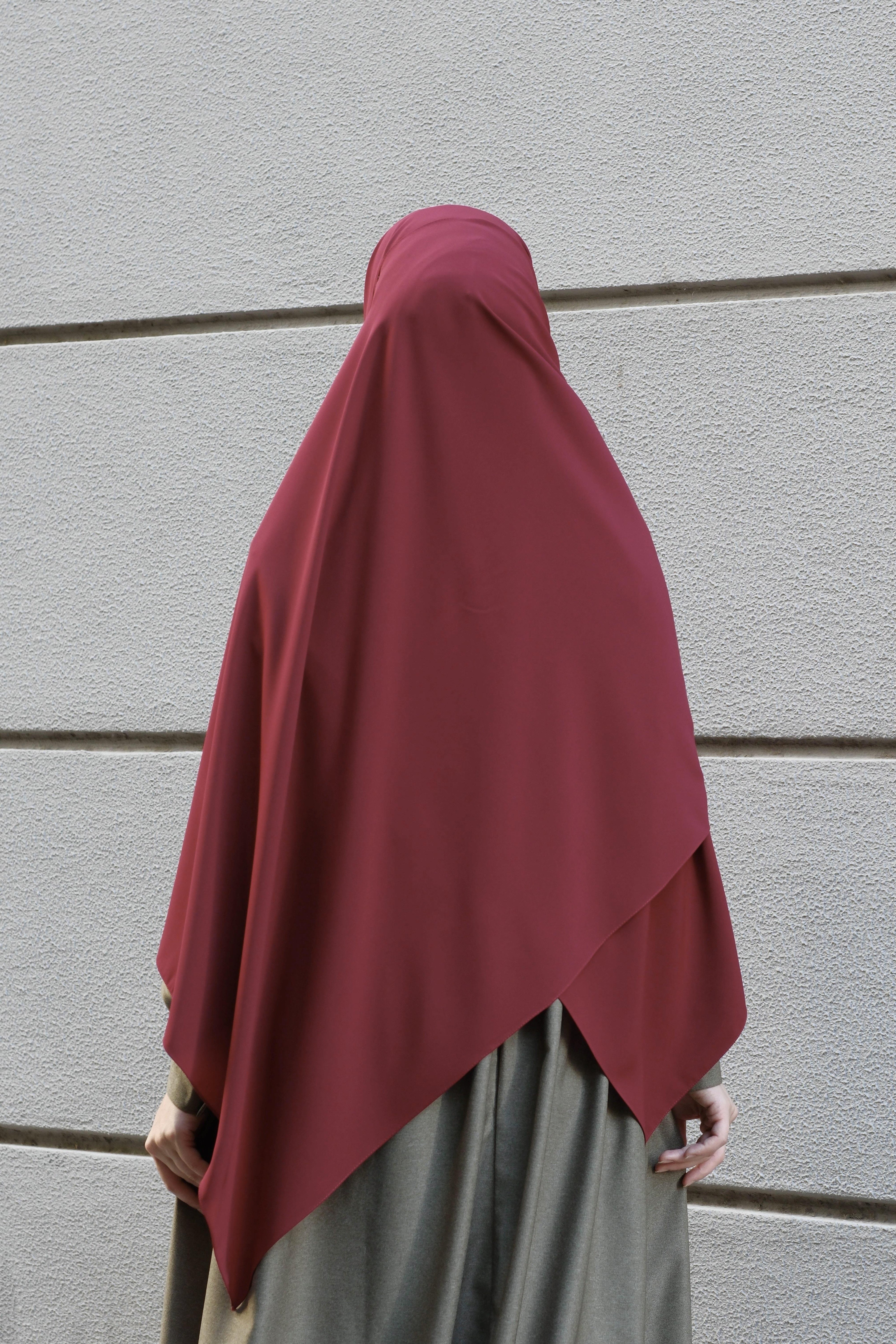 Medine İpeği Şal Bordo