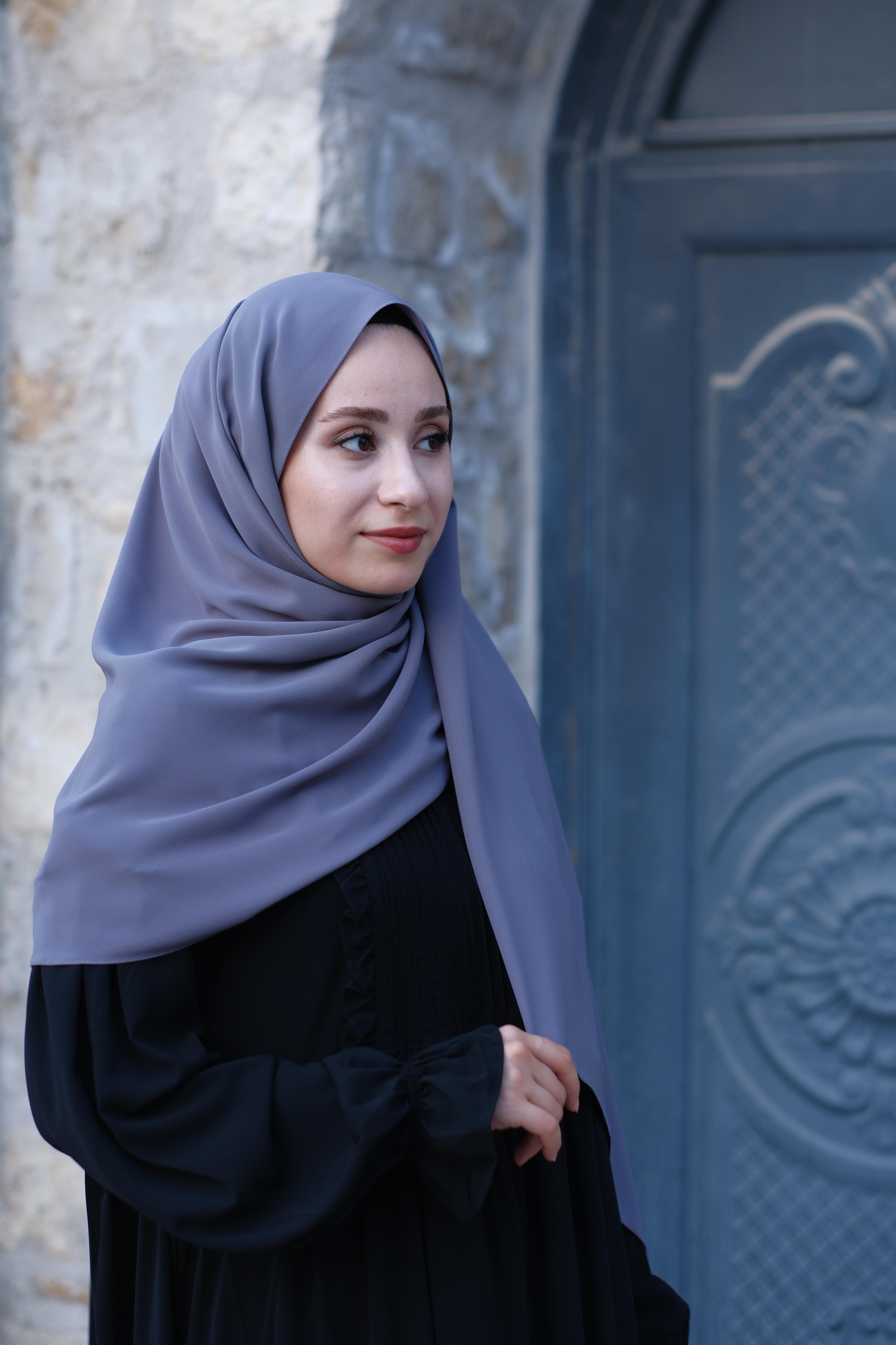 Medine İpeği Şal Gri