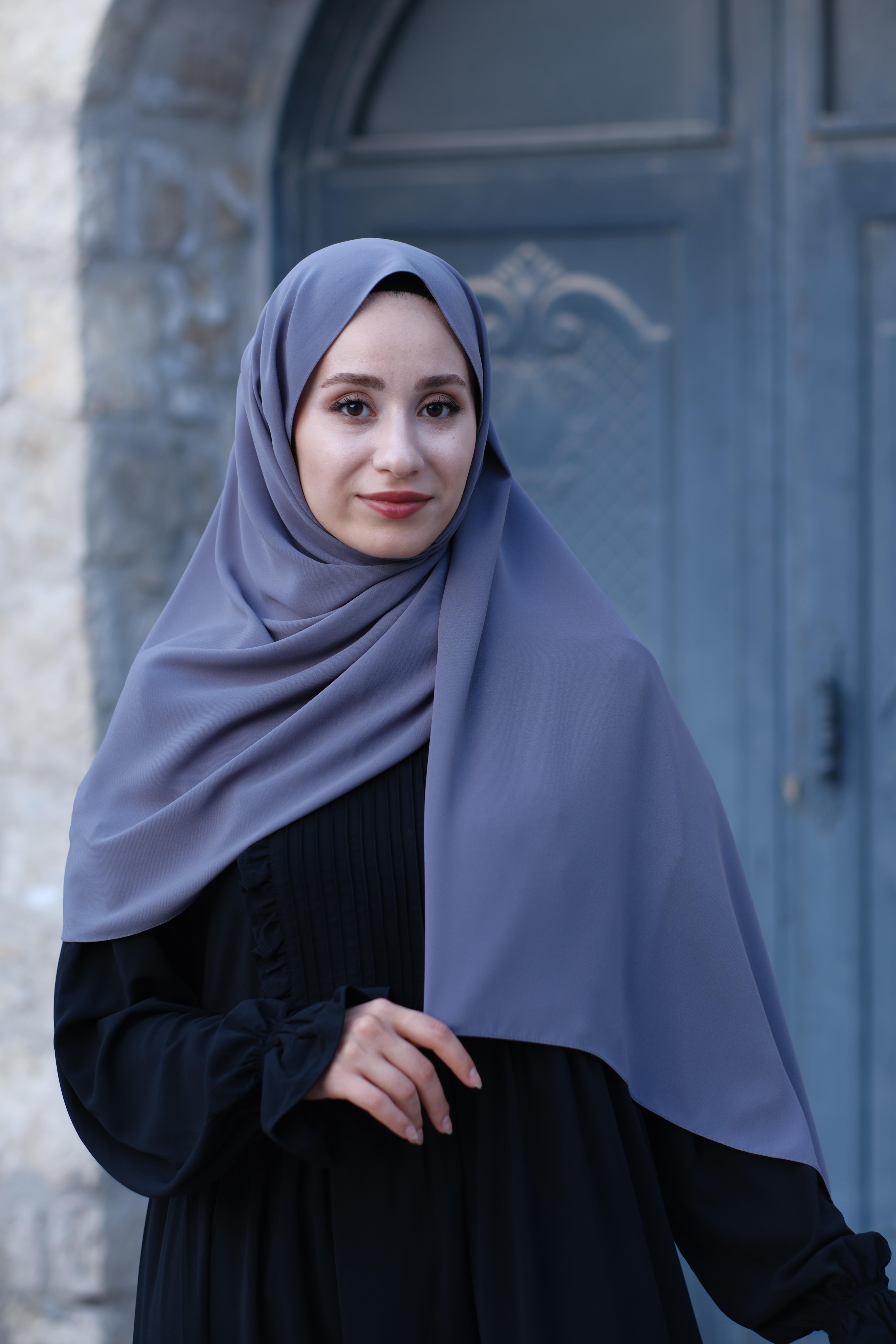 Medine İpeği Şal Gri