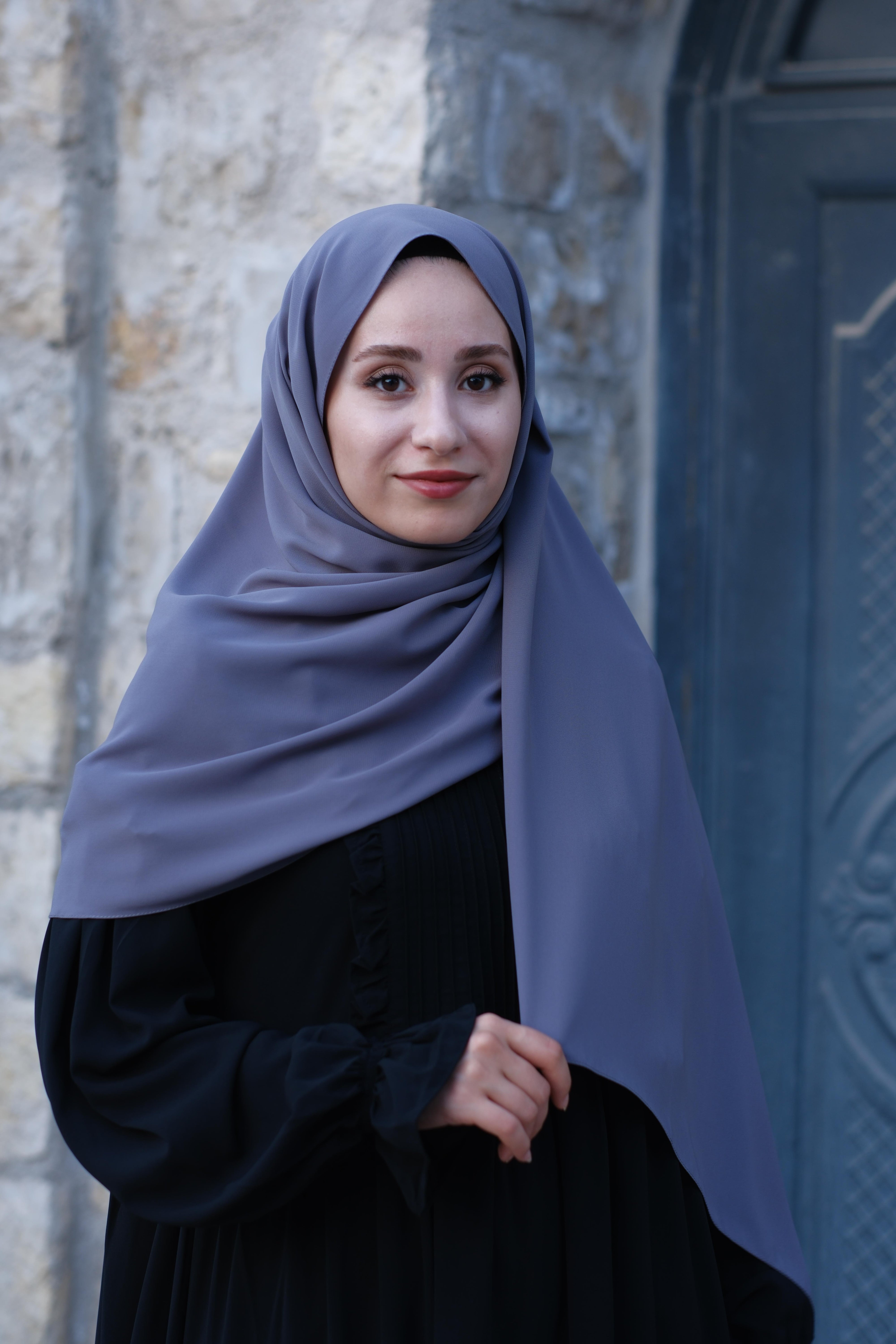 Medine İpeği Şal Gri