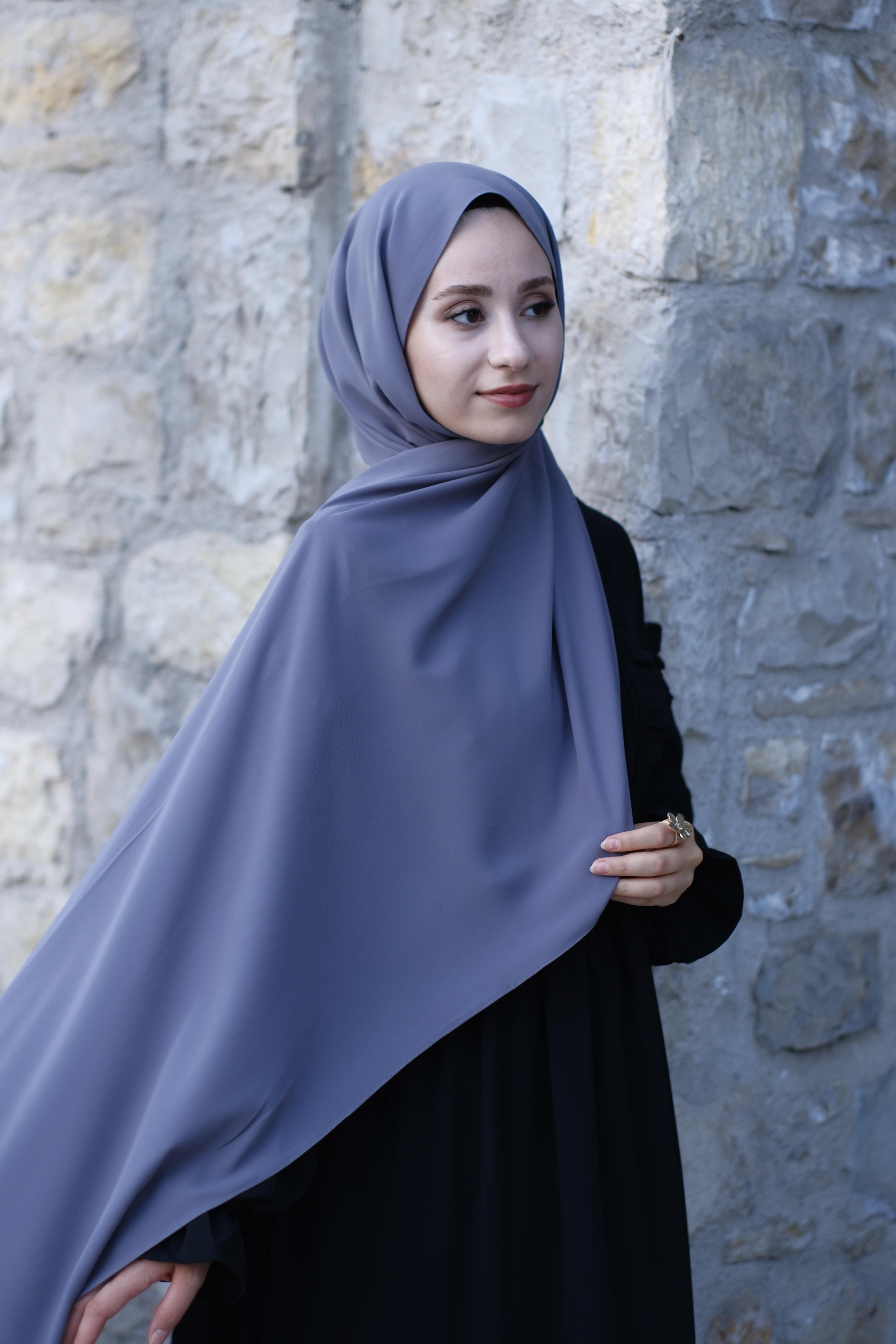 Medine İpeği Şal Gri