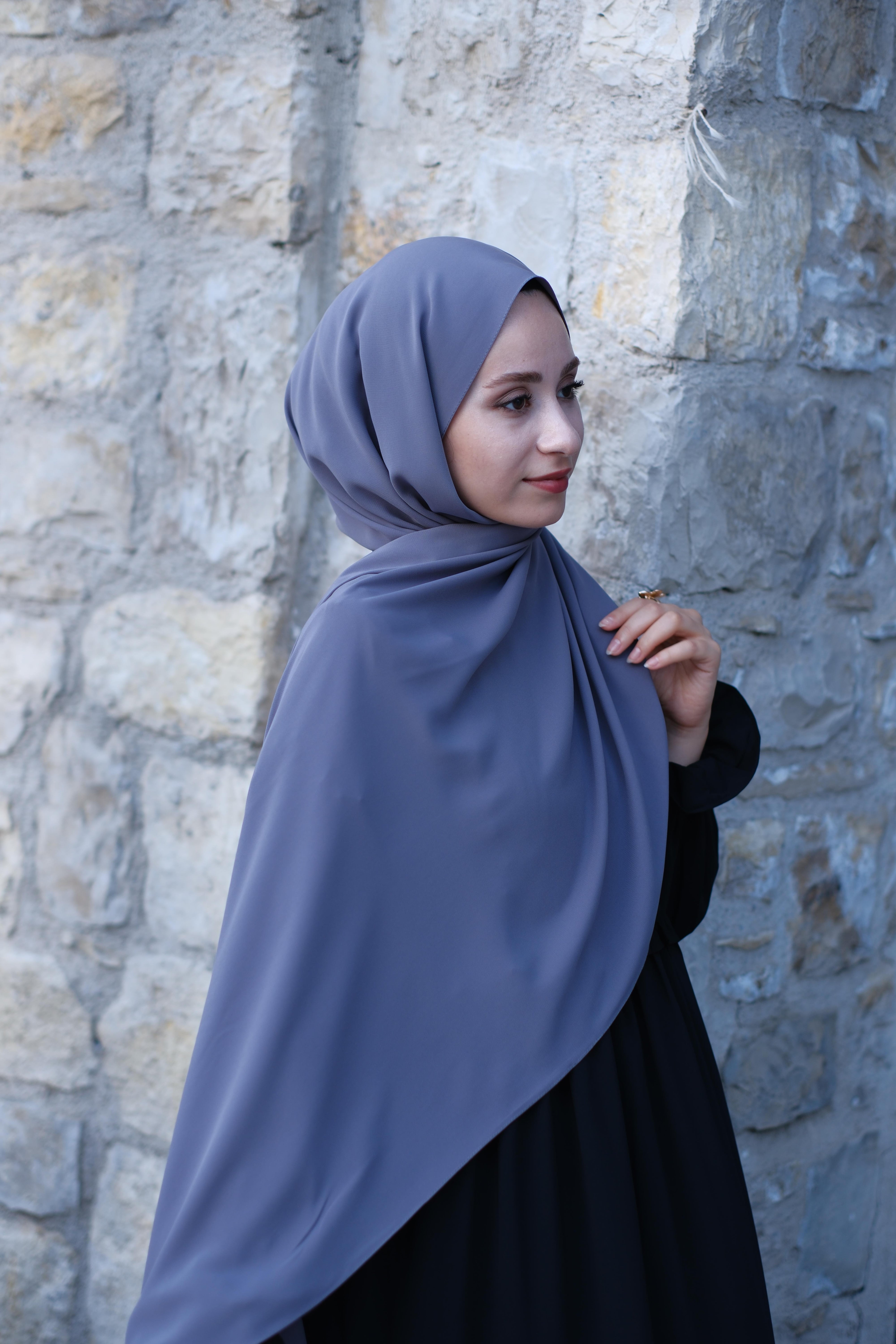 Medine İpeği Şal Gri