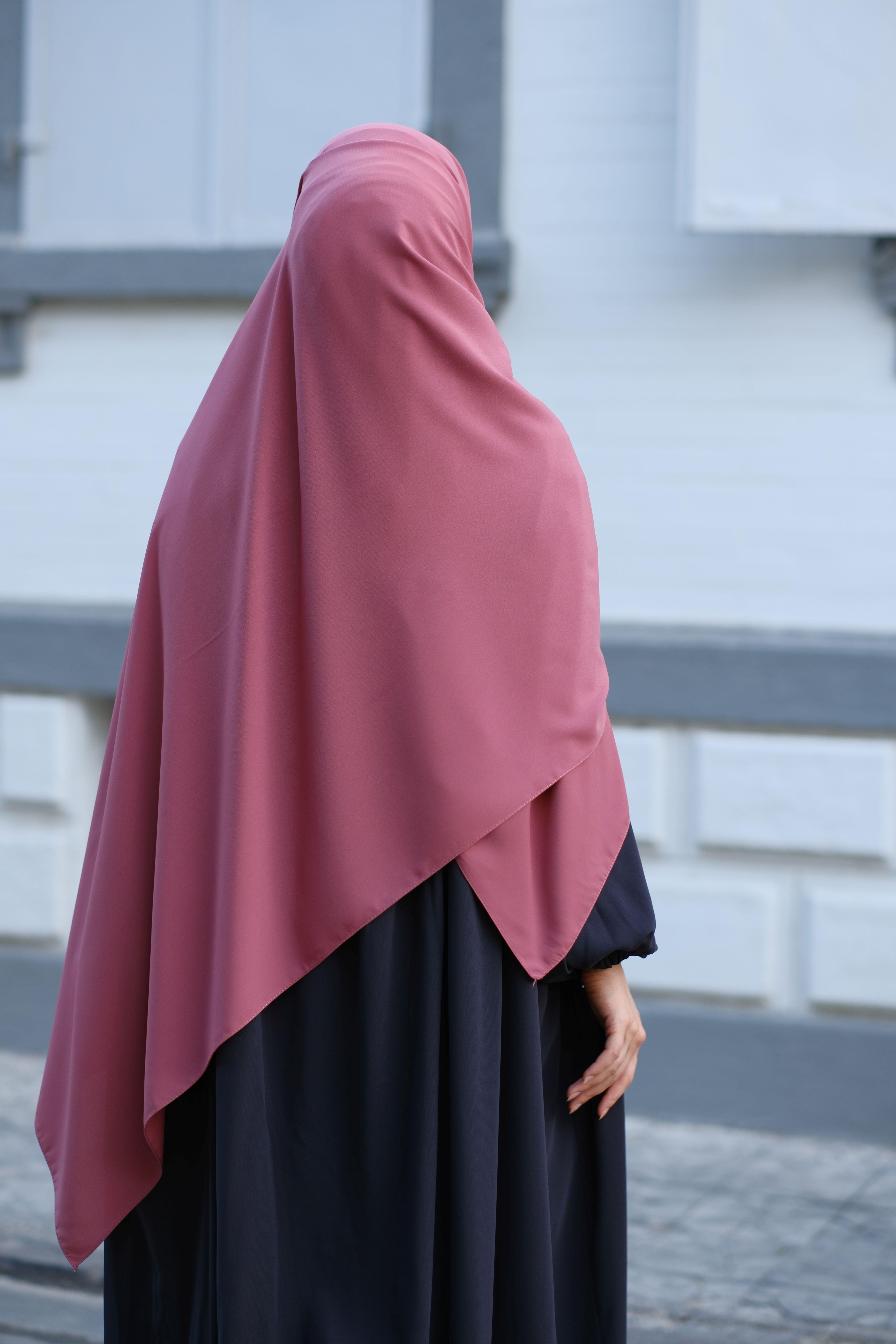 Medine İpeği Şal Gül Kurusu