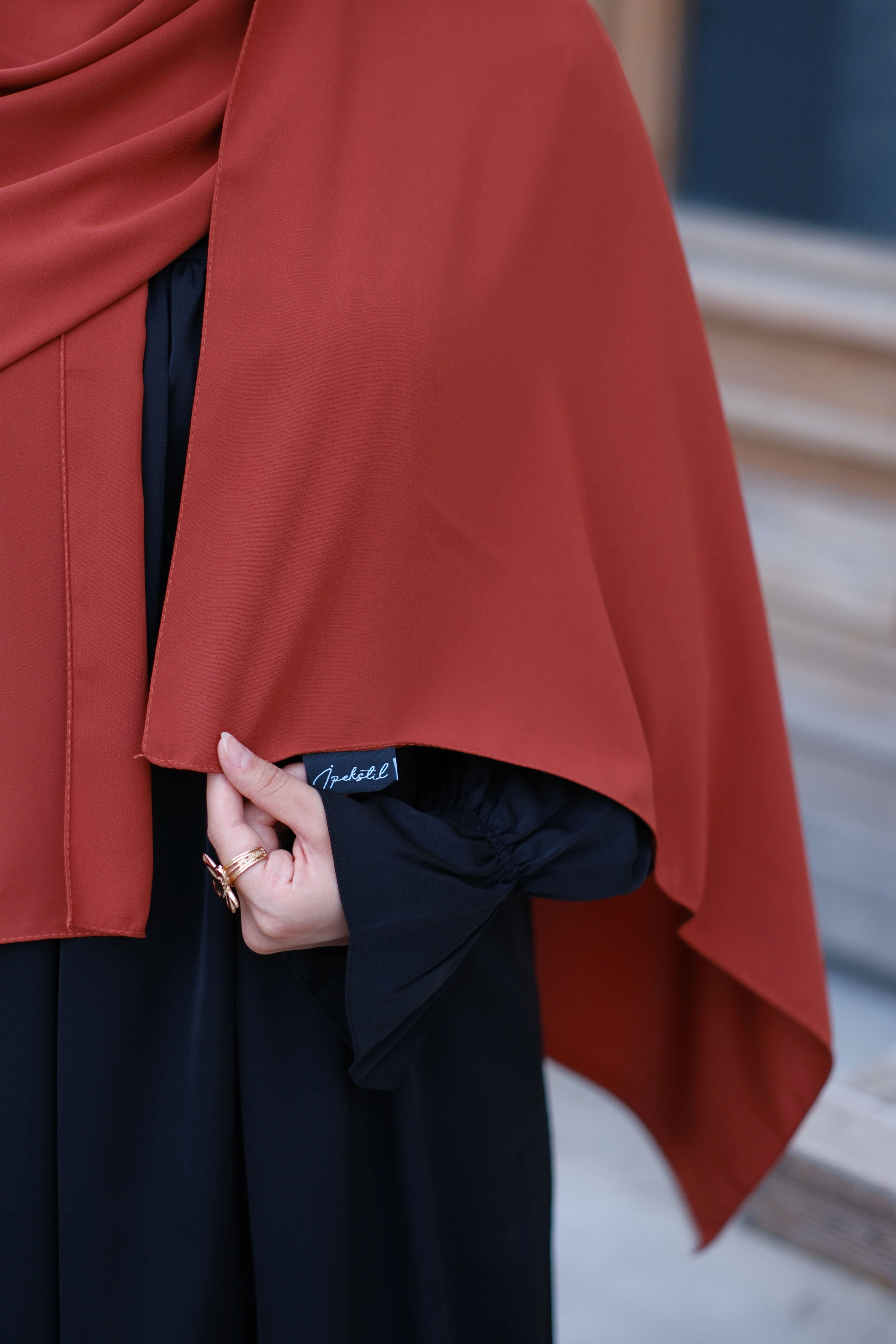 Medine İpeği Şal Kiremit