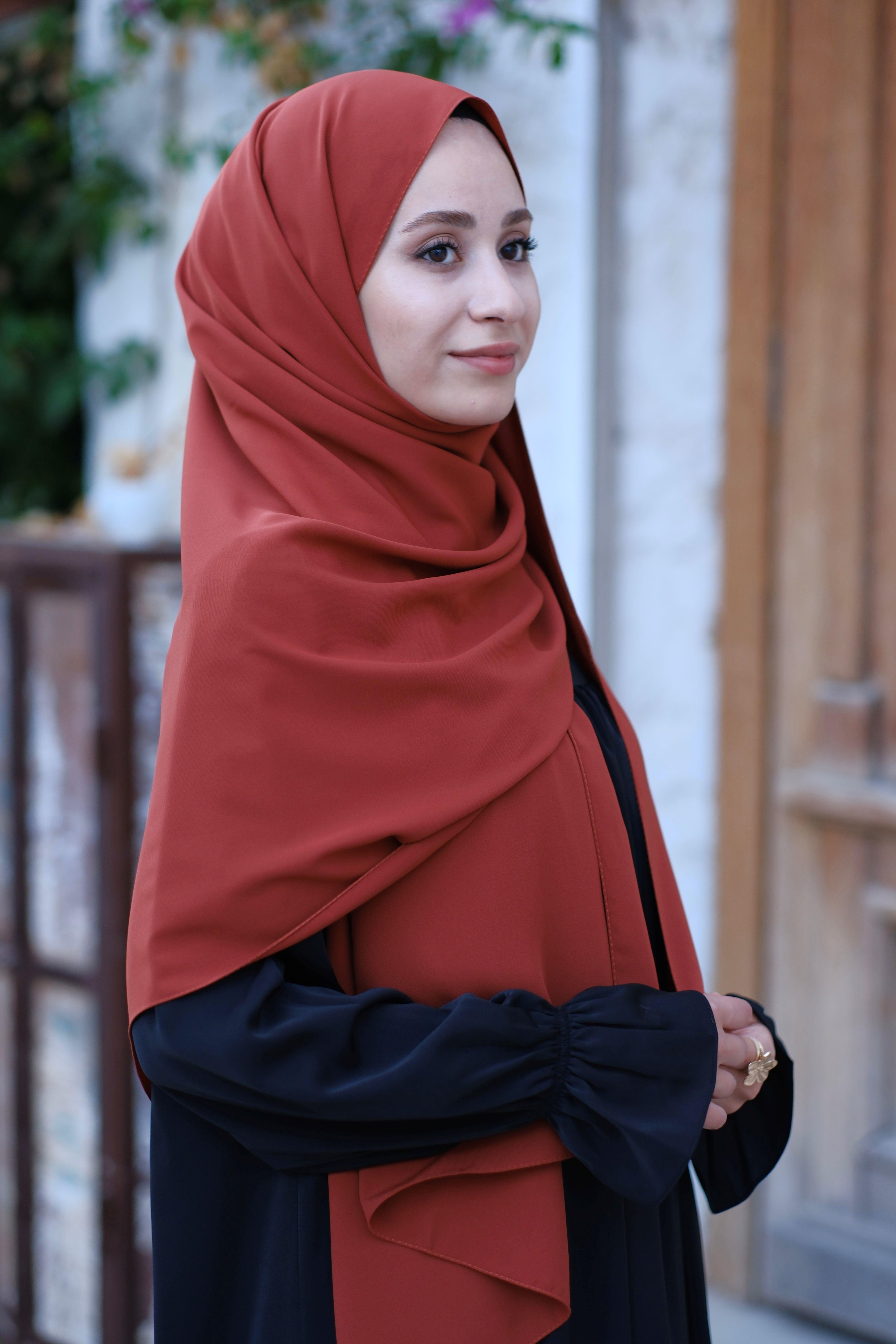 Medine İpeği Şal Kiremit