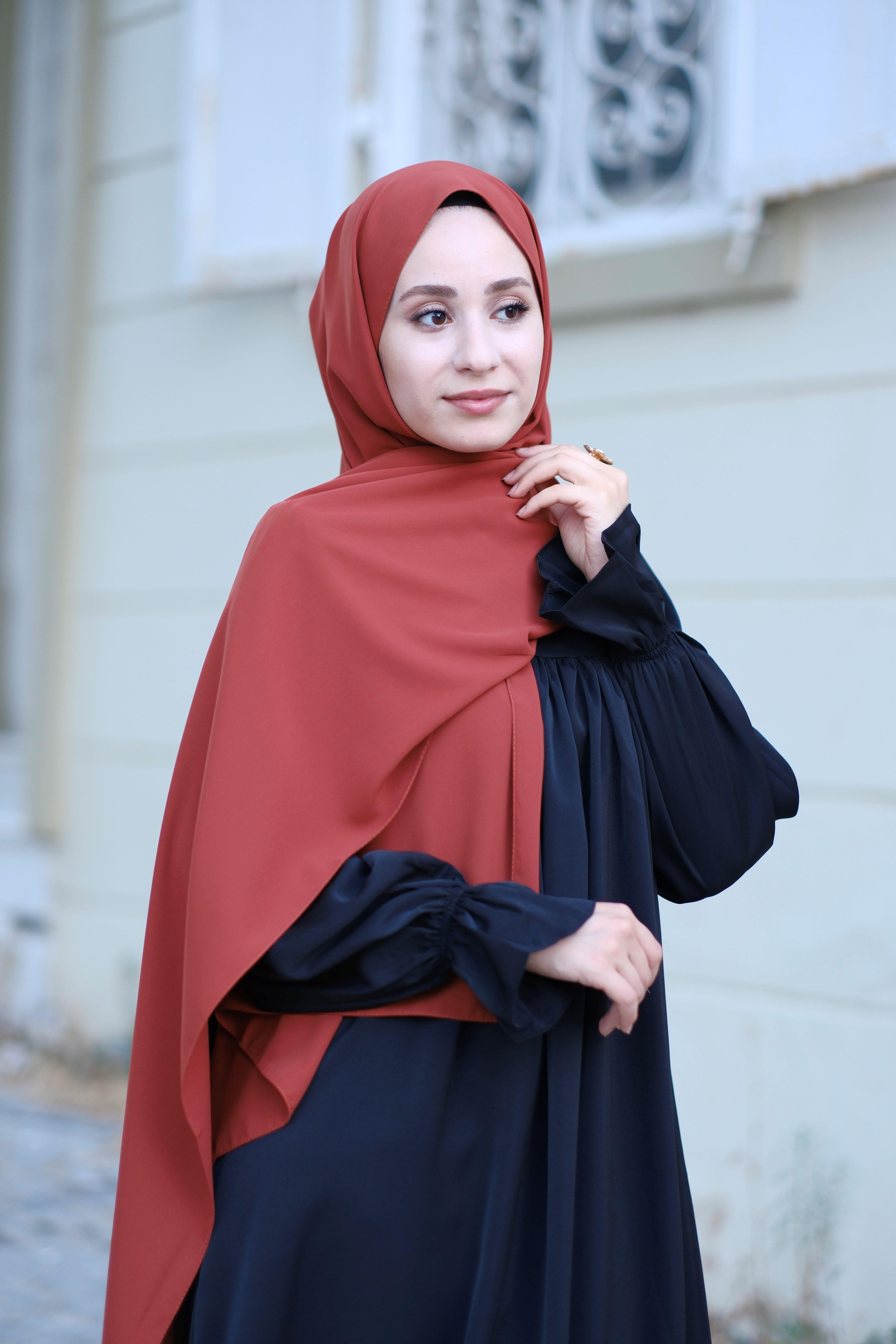 Medine İpeği Şal Kiremit