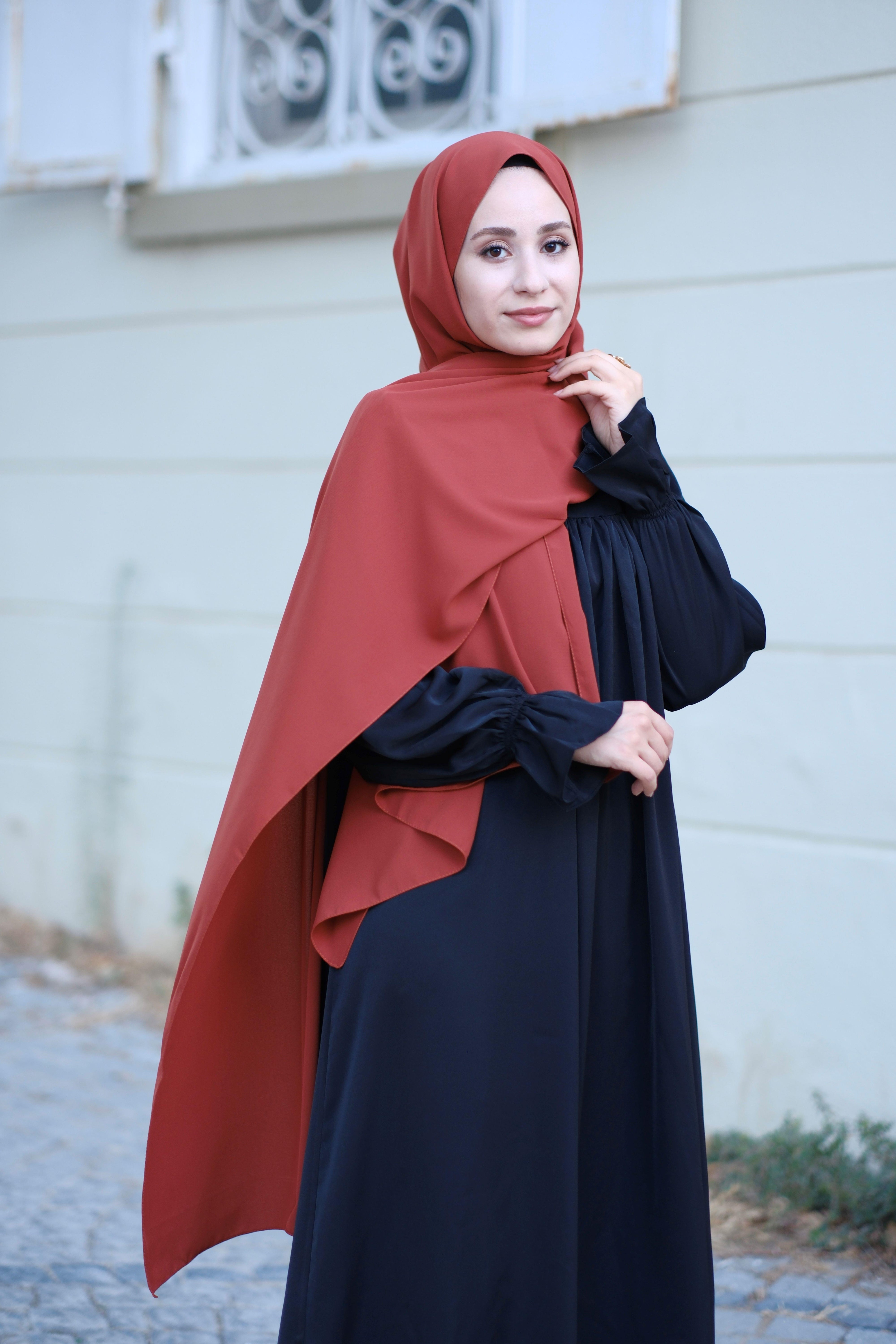 Medine İpeği Şal Kiremit