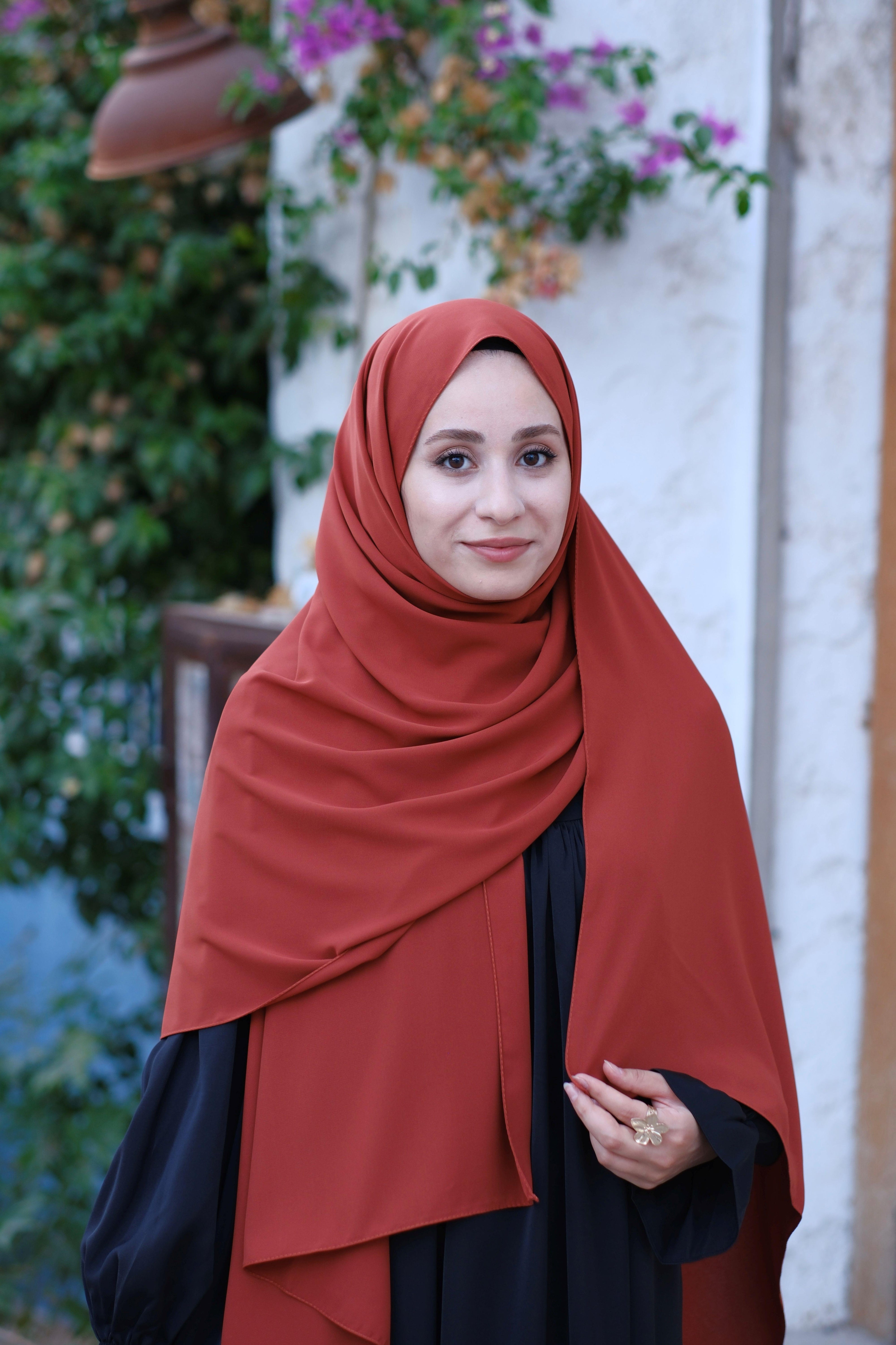 Medine İpeği Şal Kiremit