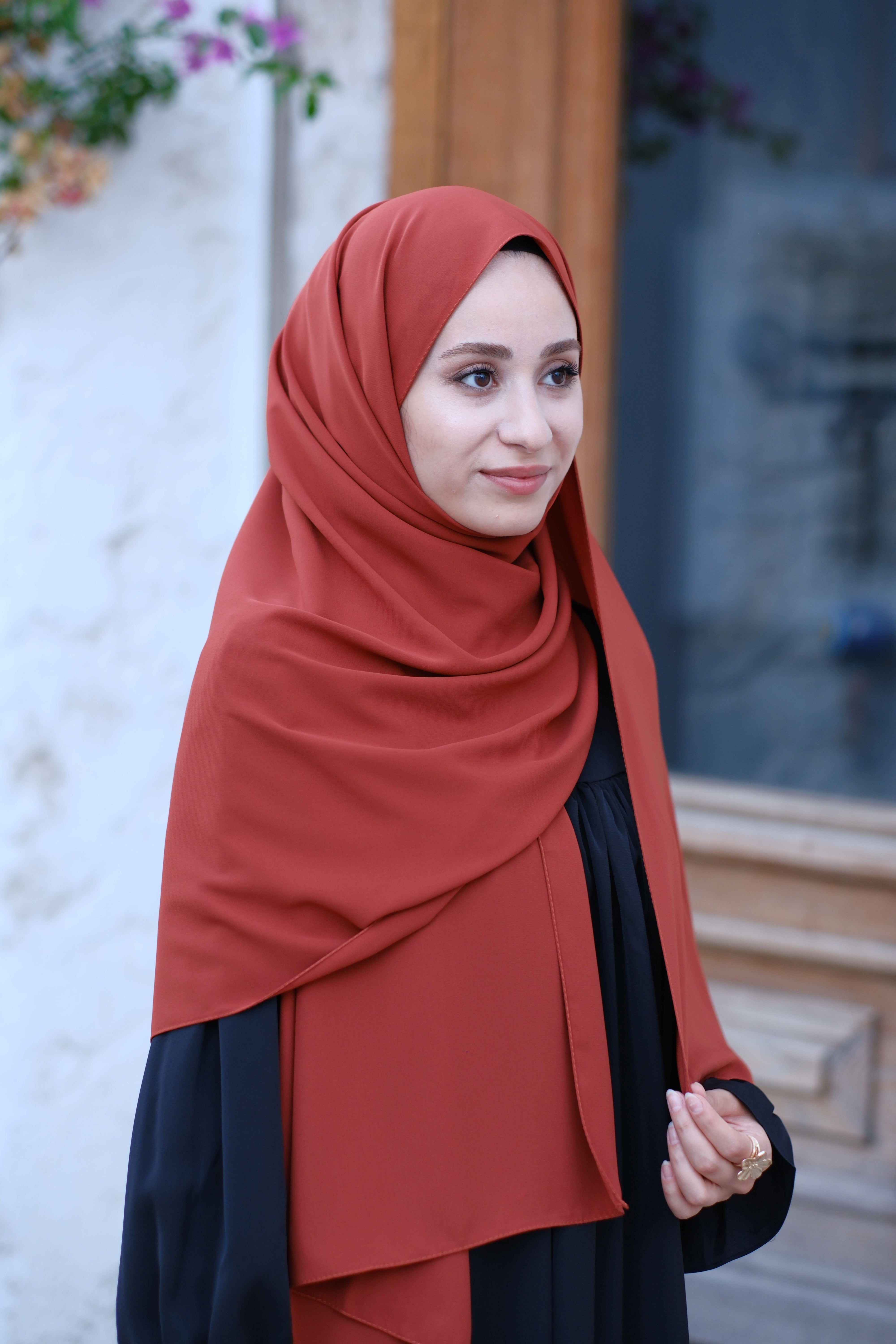 Medine İpeği Şal Kiremit