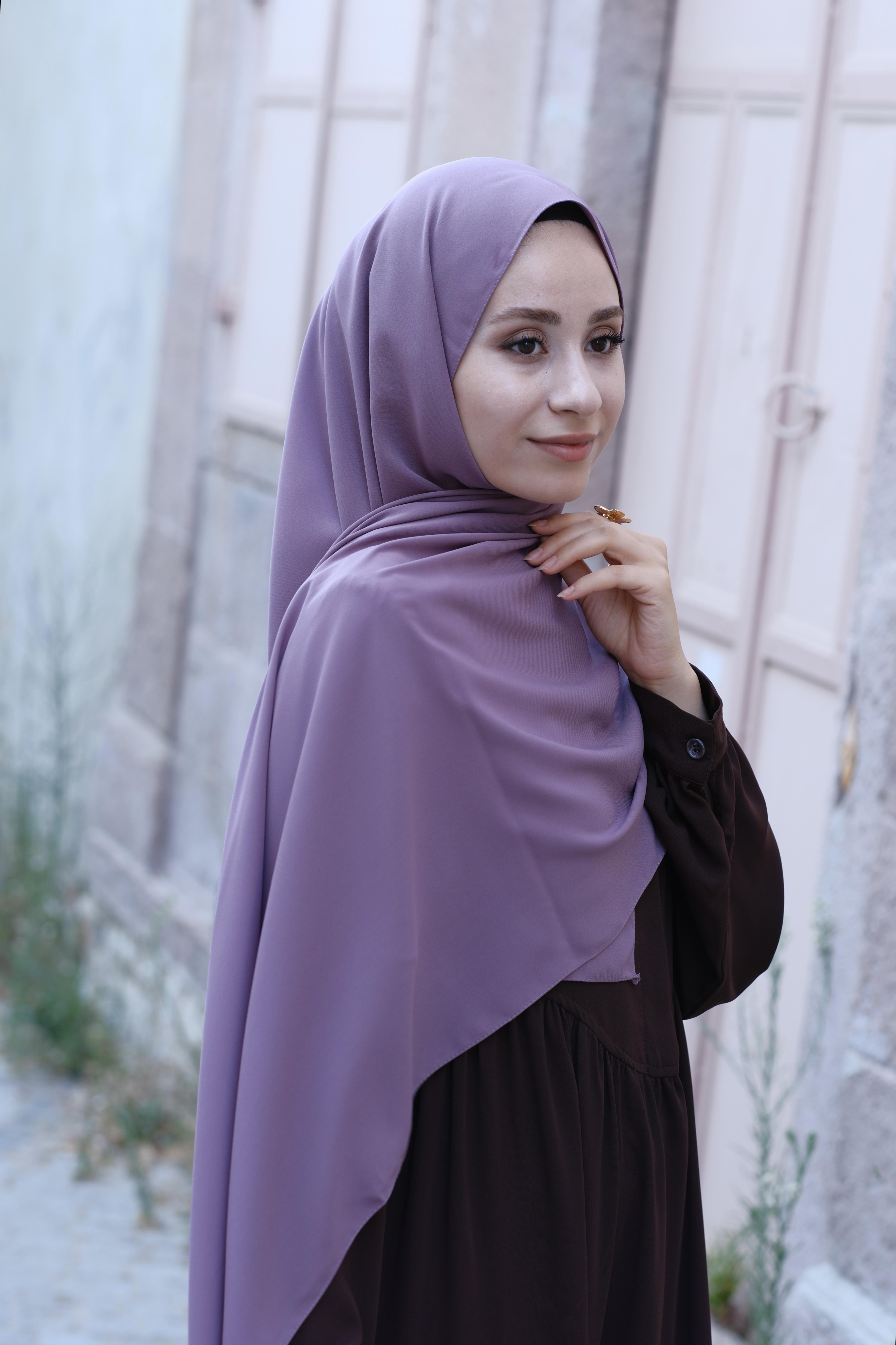 Medine İpeği Şal Lavanta