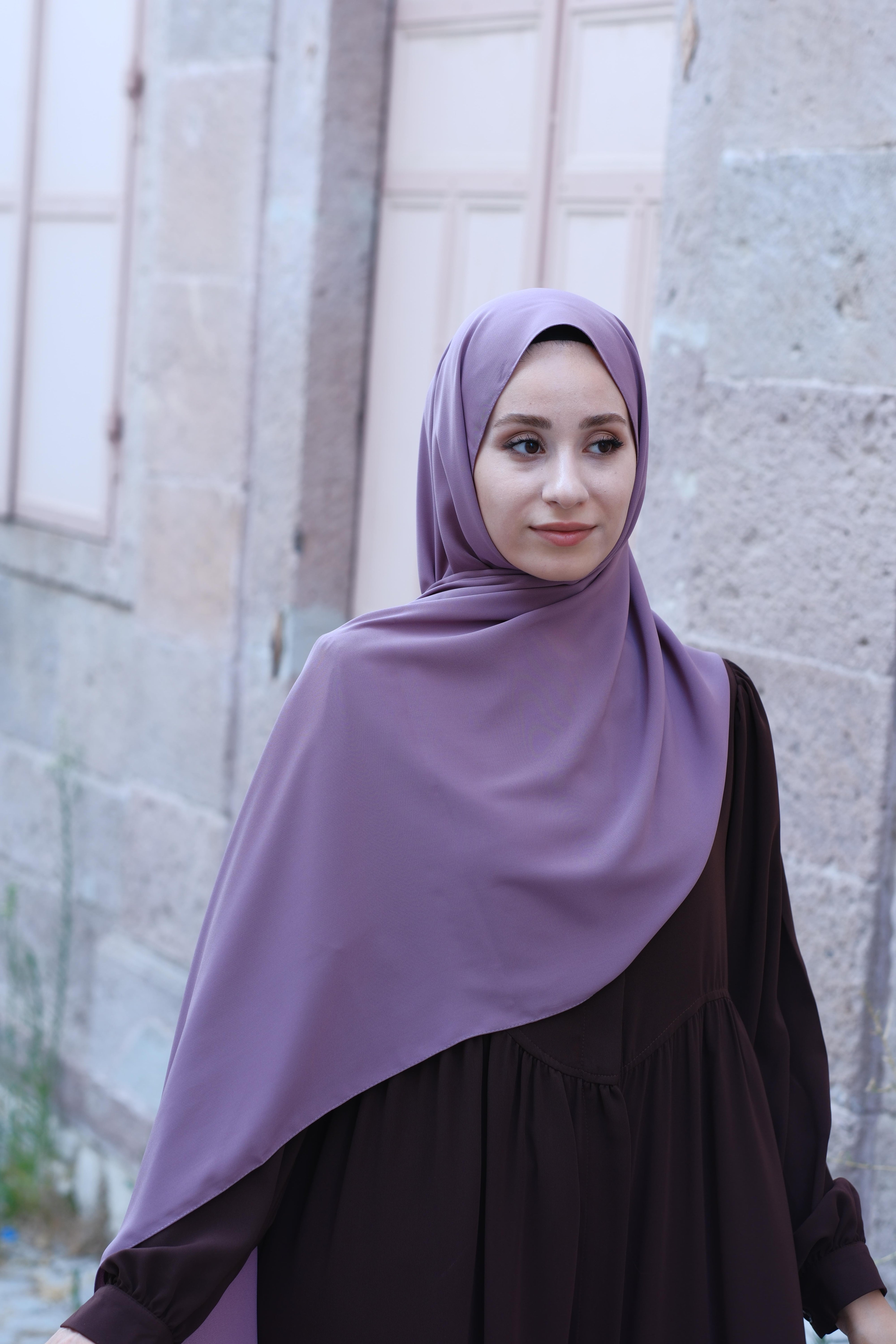 Medine İpeği Şal Lavanta