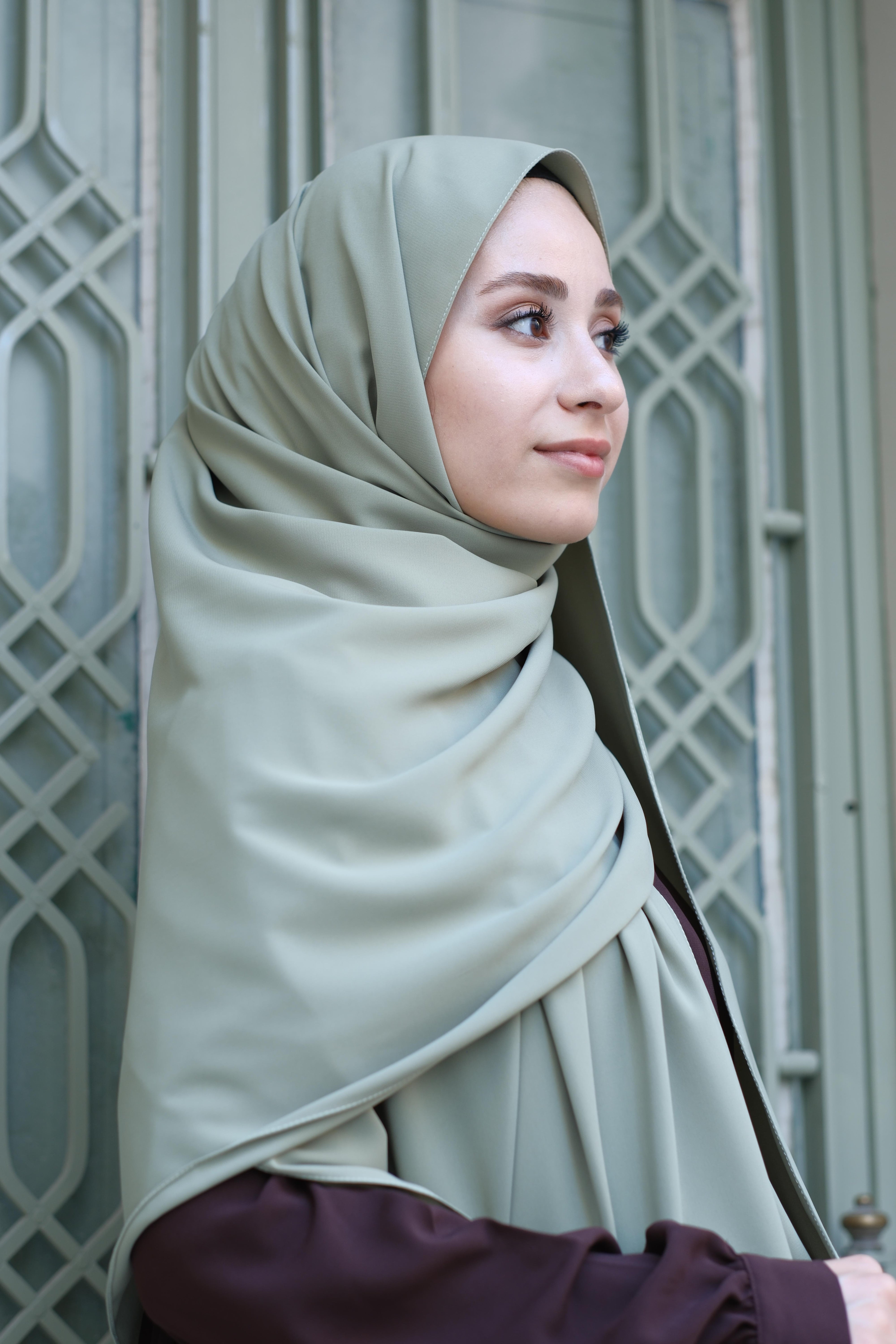 Medine İpeği Şal Soft Yeşil