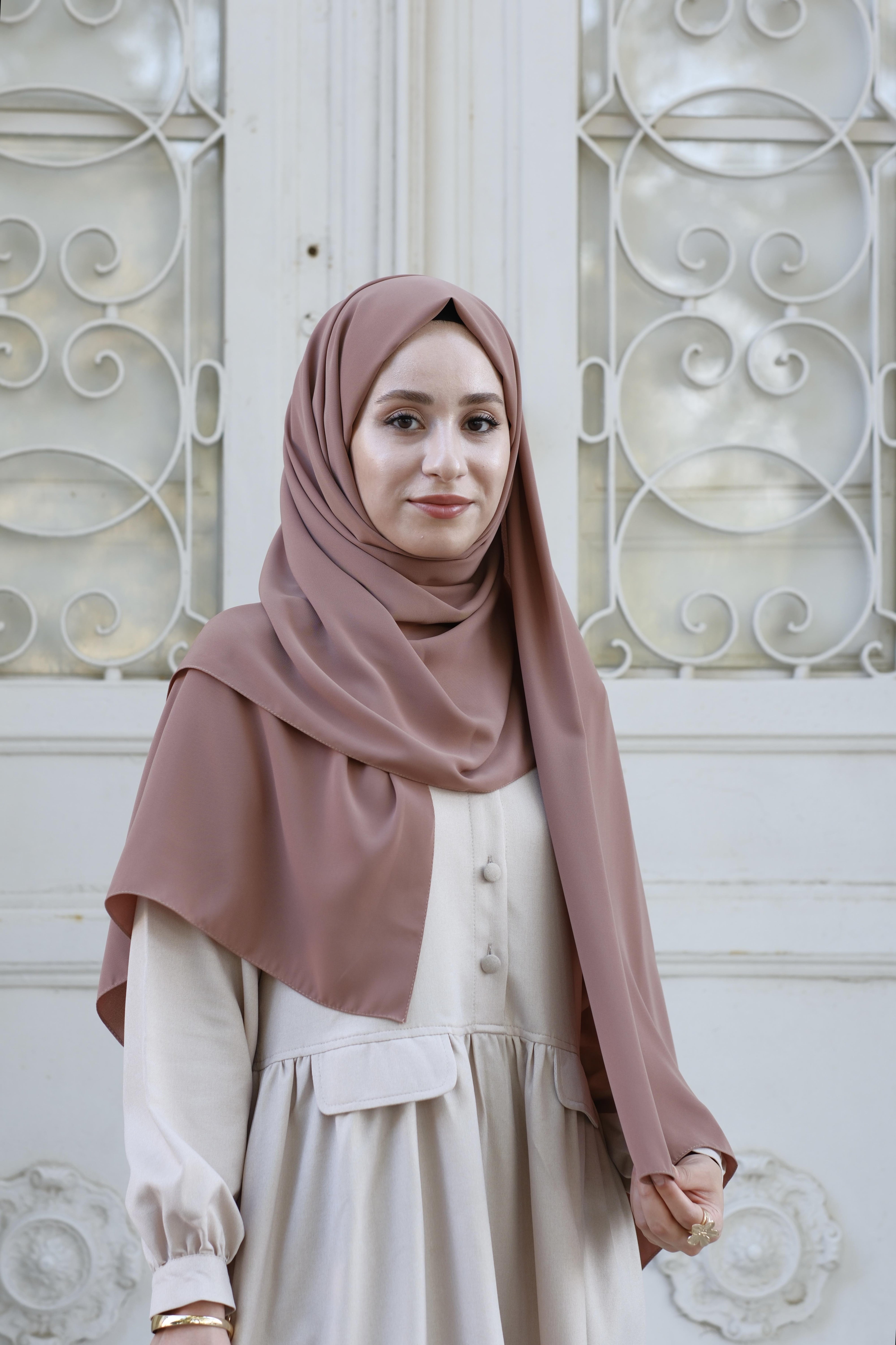 Medine İpeği Şal Sütlü Kahve