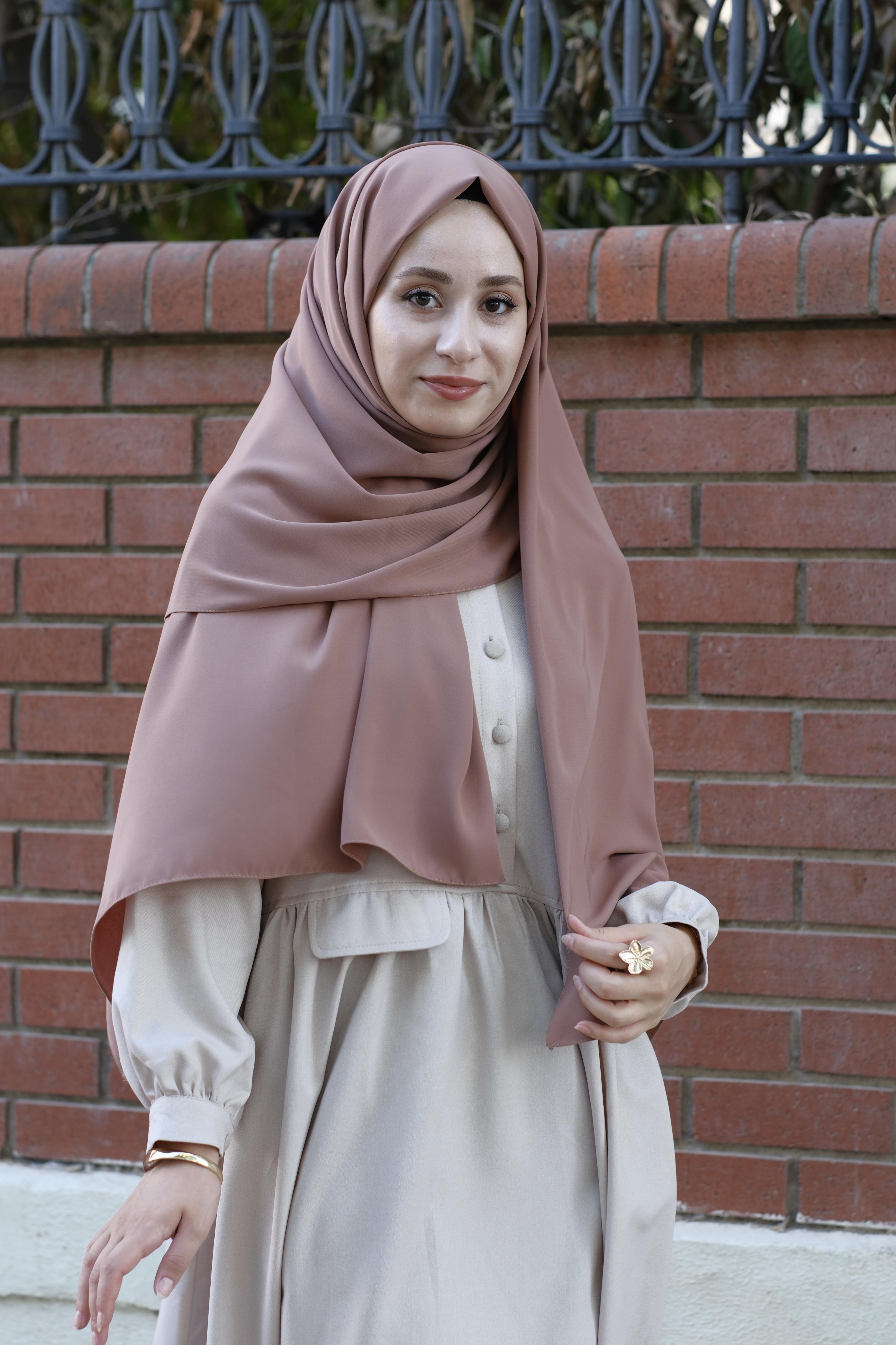 Medine İpeği Şal Sütlü Kahve