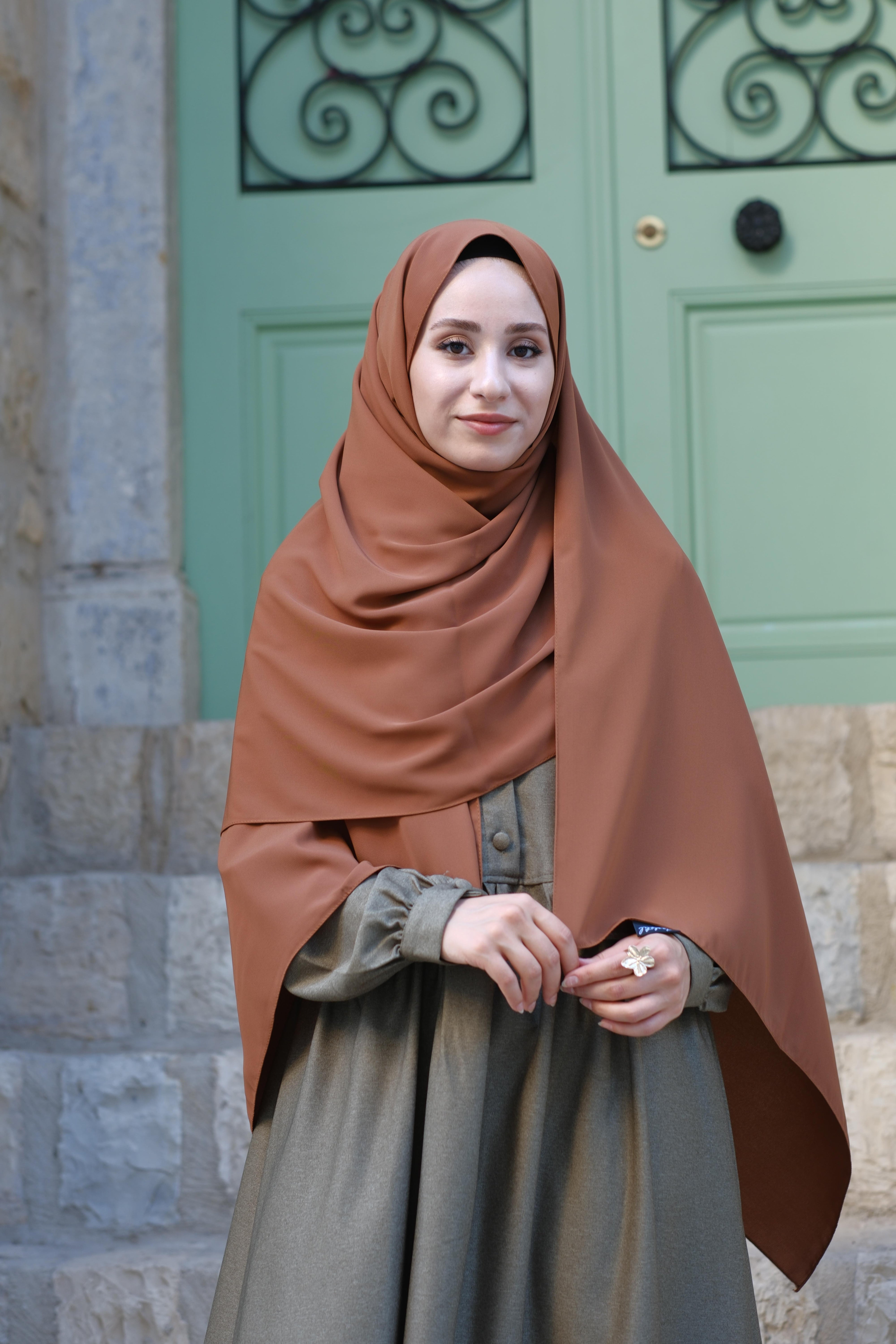 Medine İpeği Şal Taba