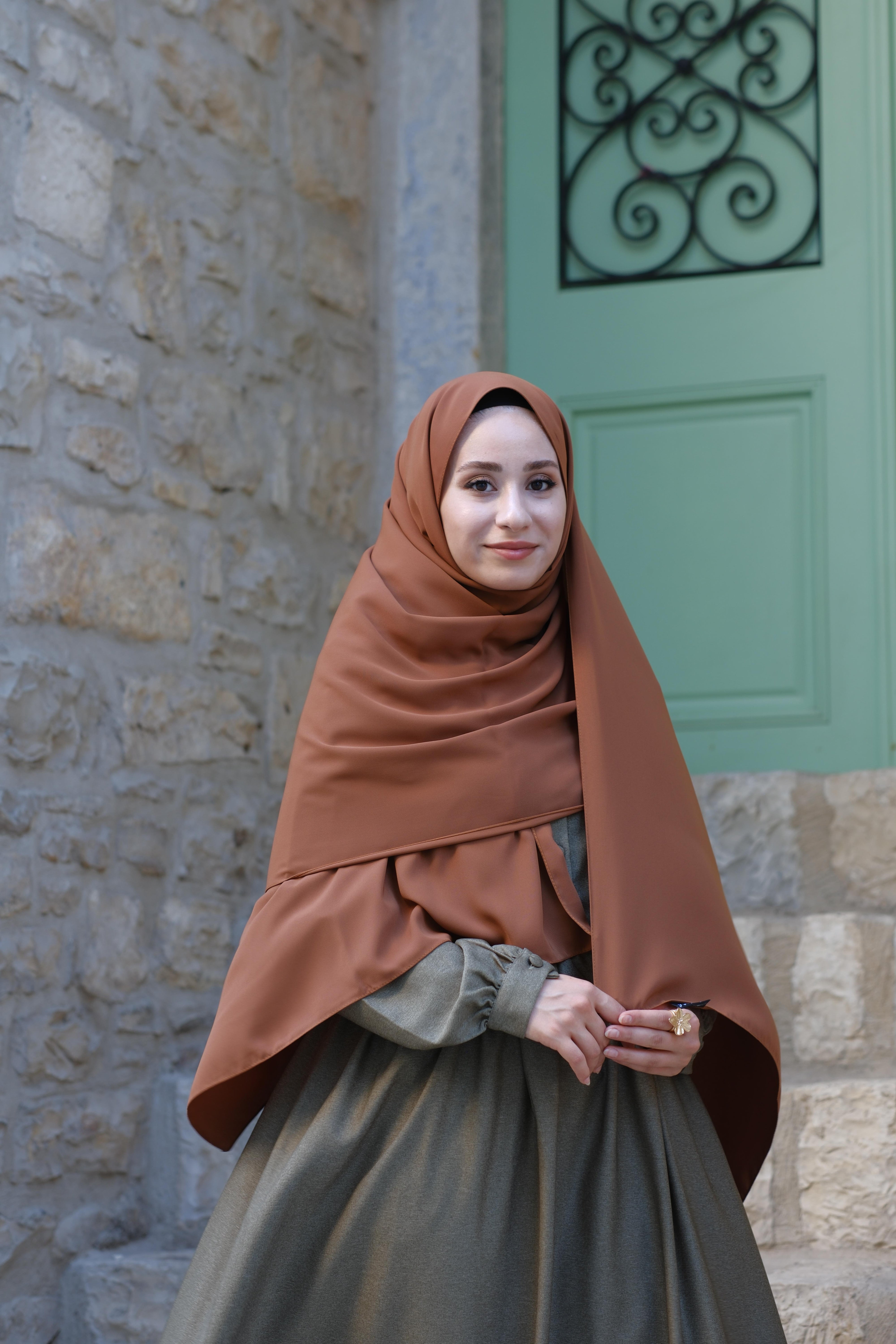 Medine İpeği Şal Taba