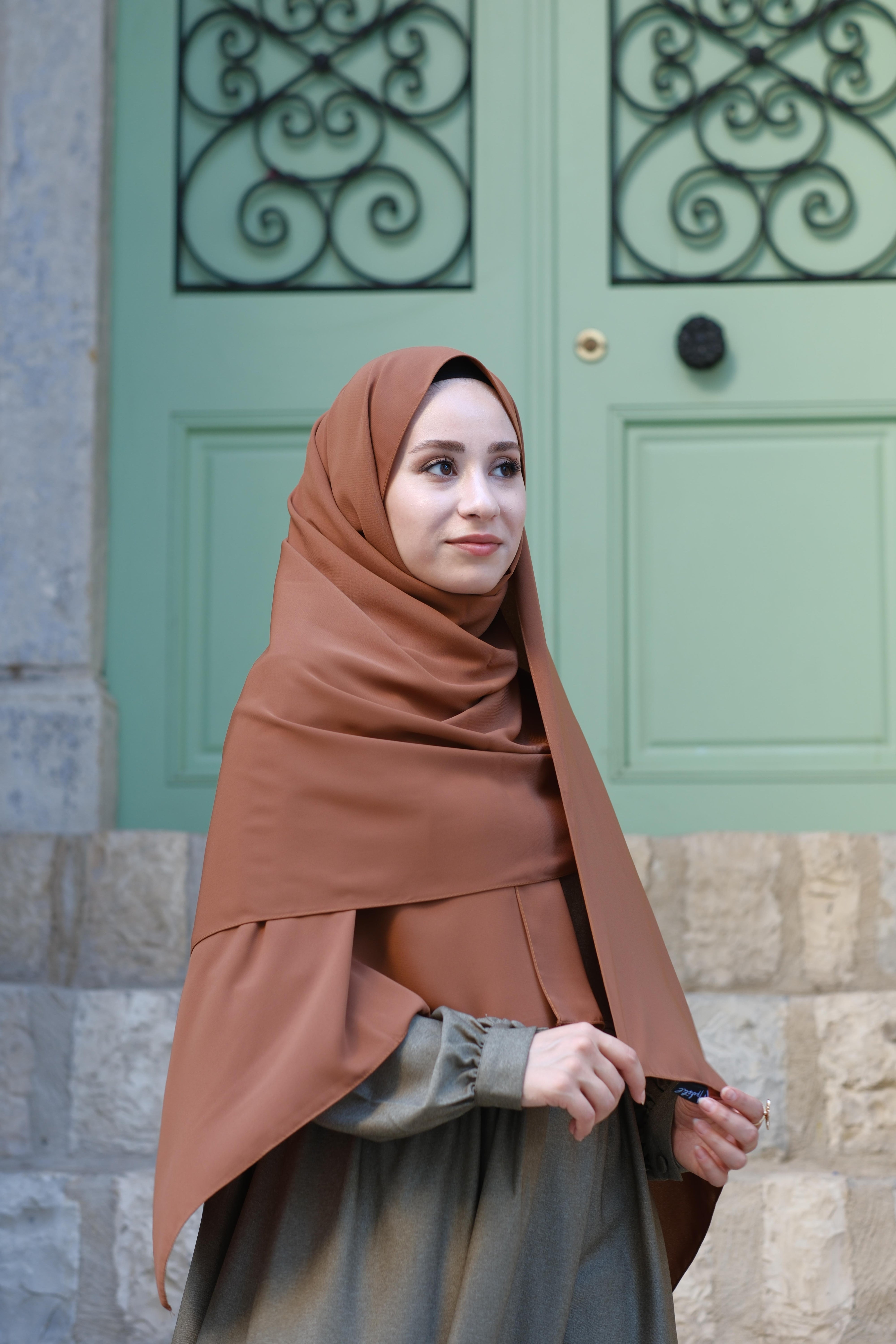 Medine İpeği Şal Taba