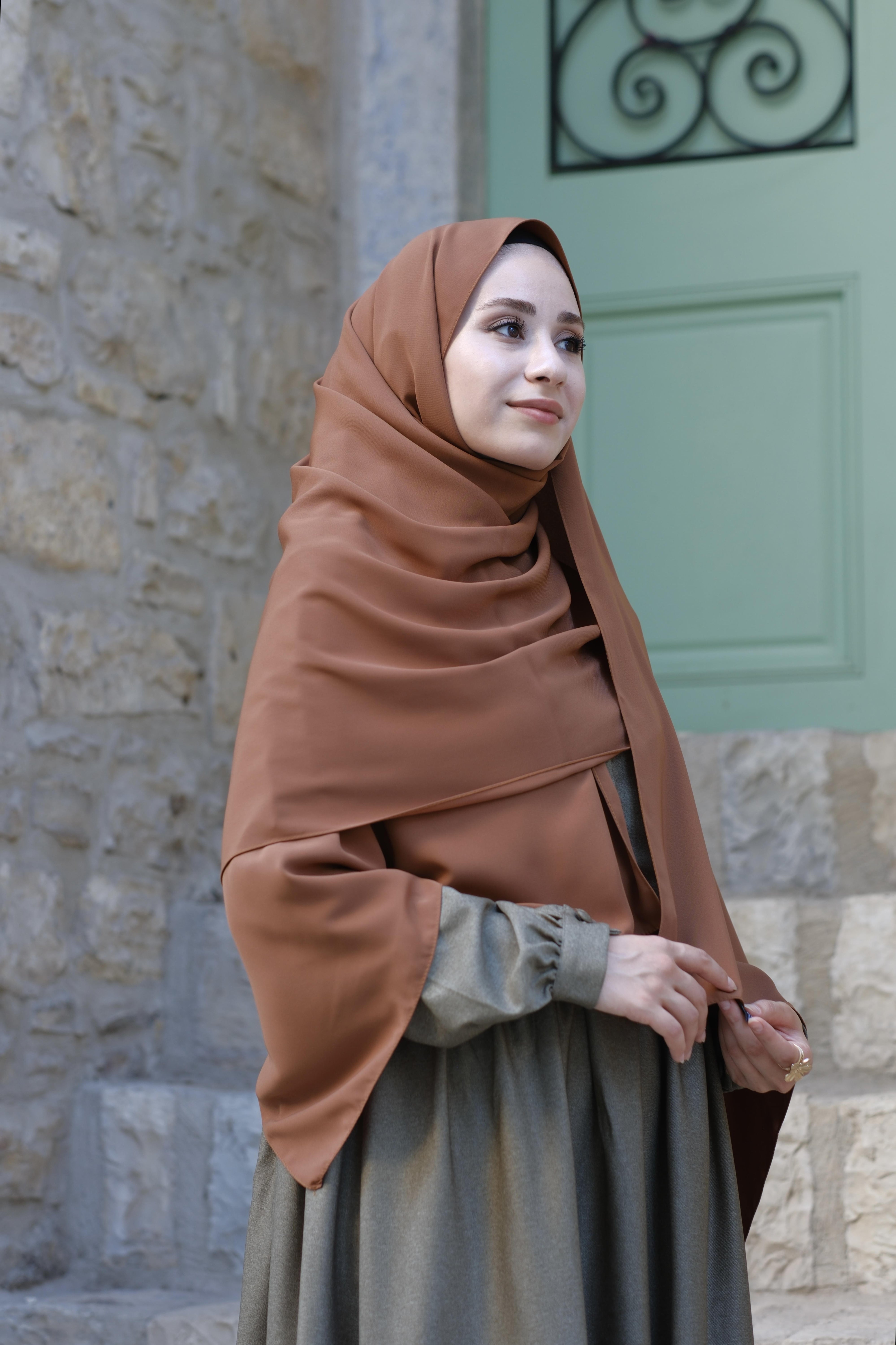 Medine İpeği Şal Taba