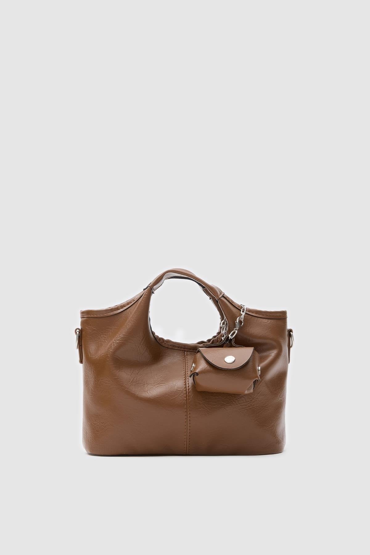 Mini Aksesuarlı Çanta KAHVERENGİ