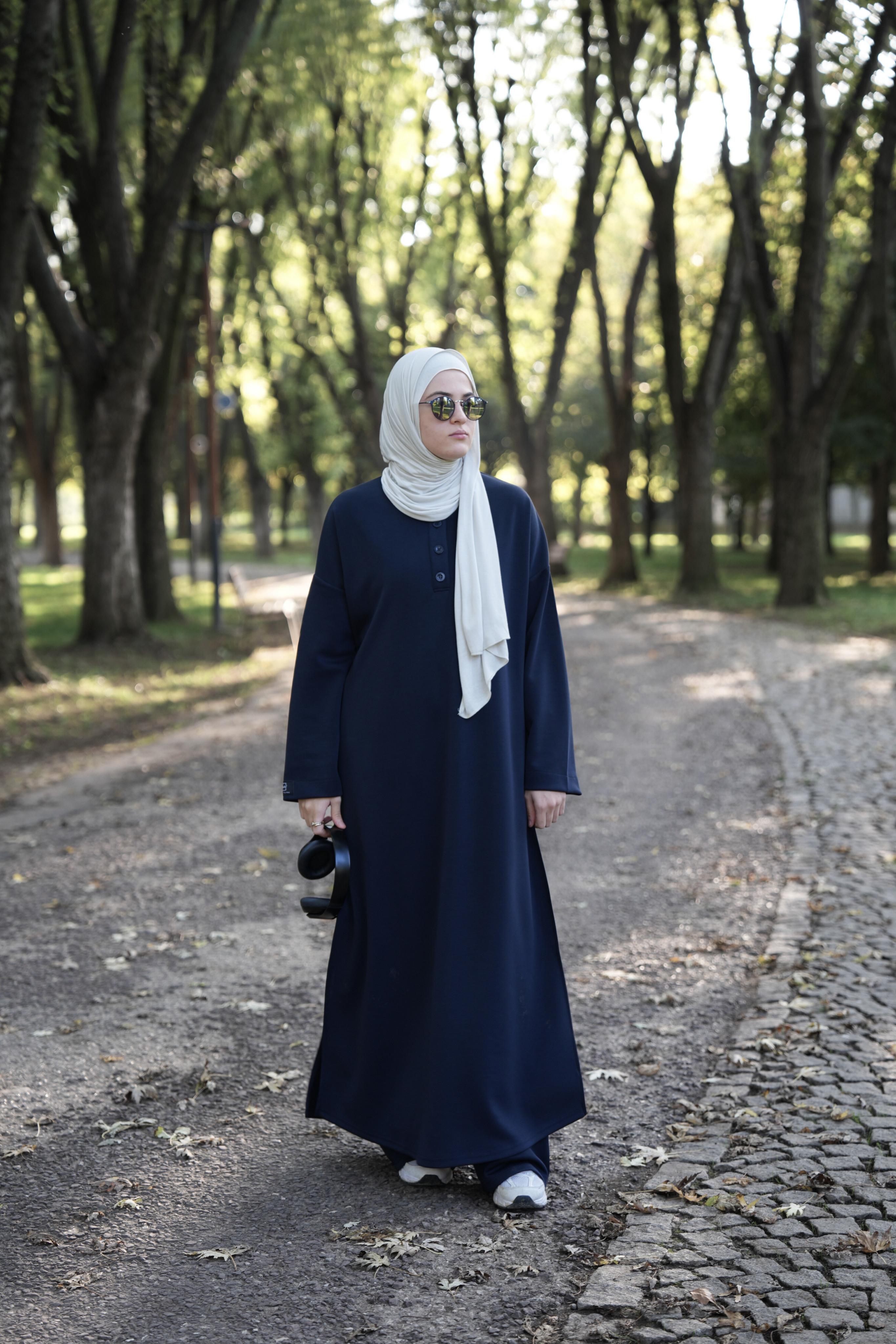 Modal Pantolonlu Takım LACİVERT