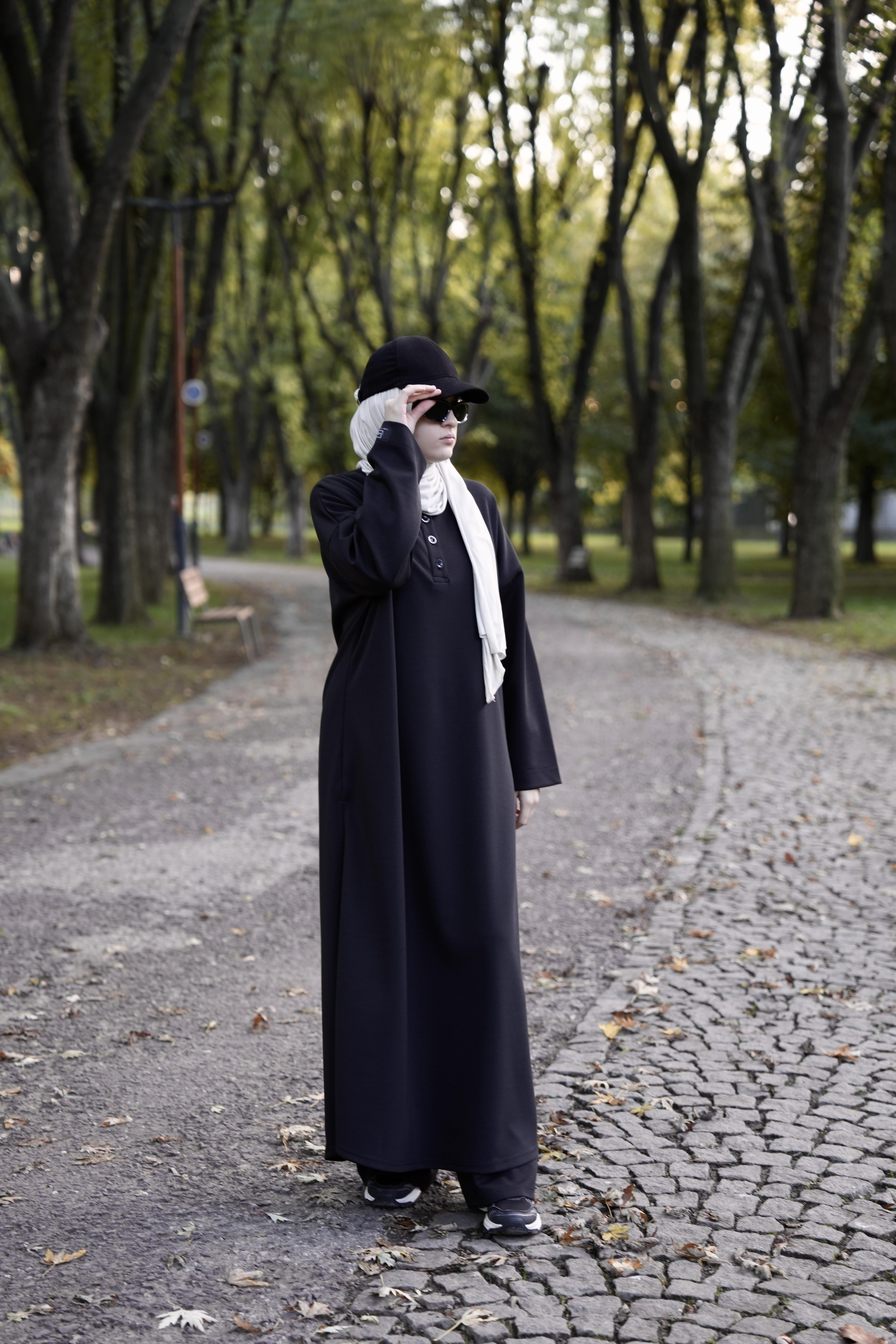 Modal Pantolonlu Takım Siyah