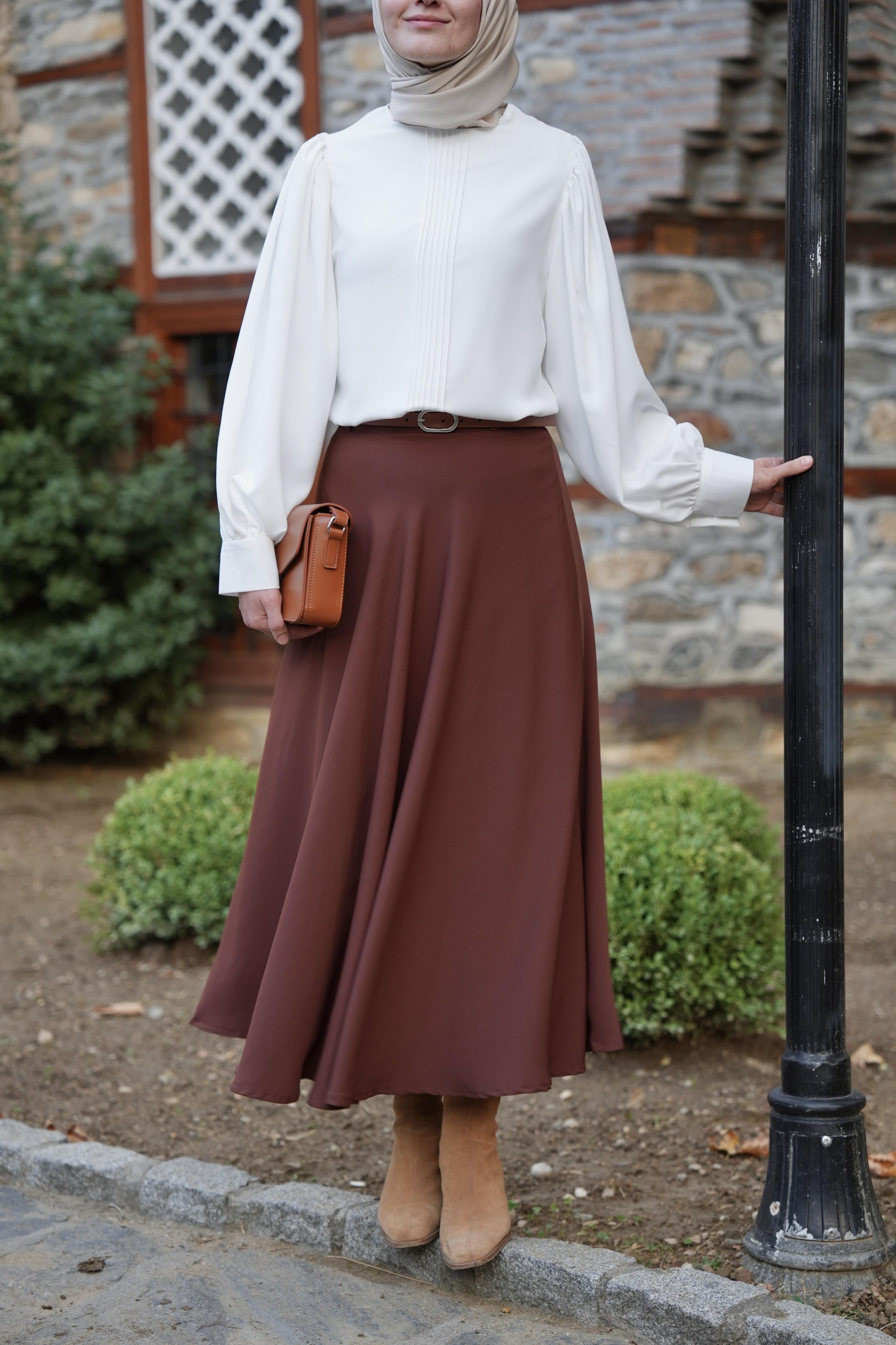 Nervürlü Gömlek Beyaz